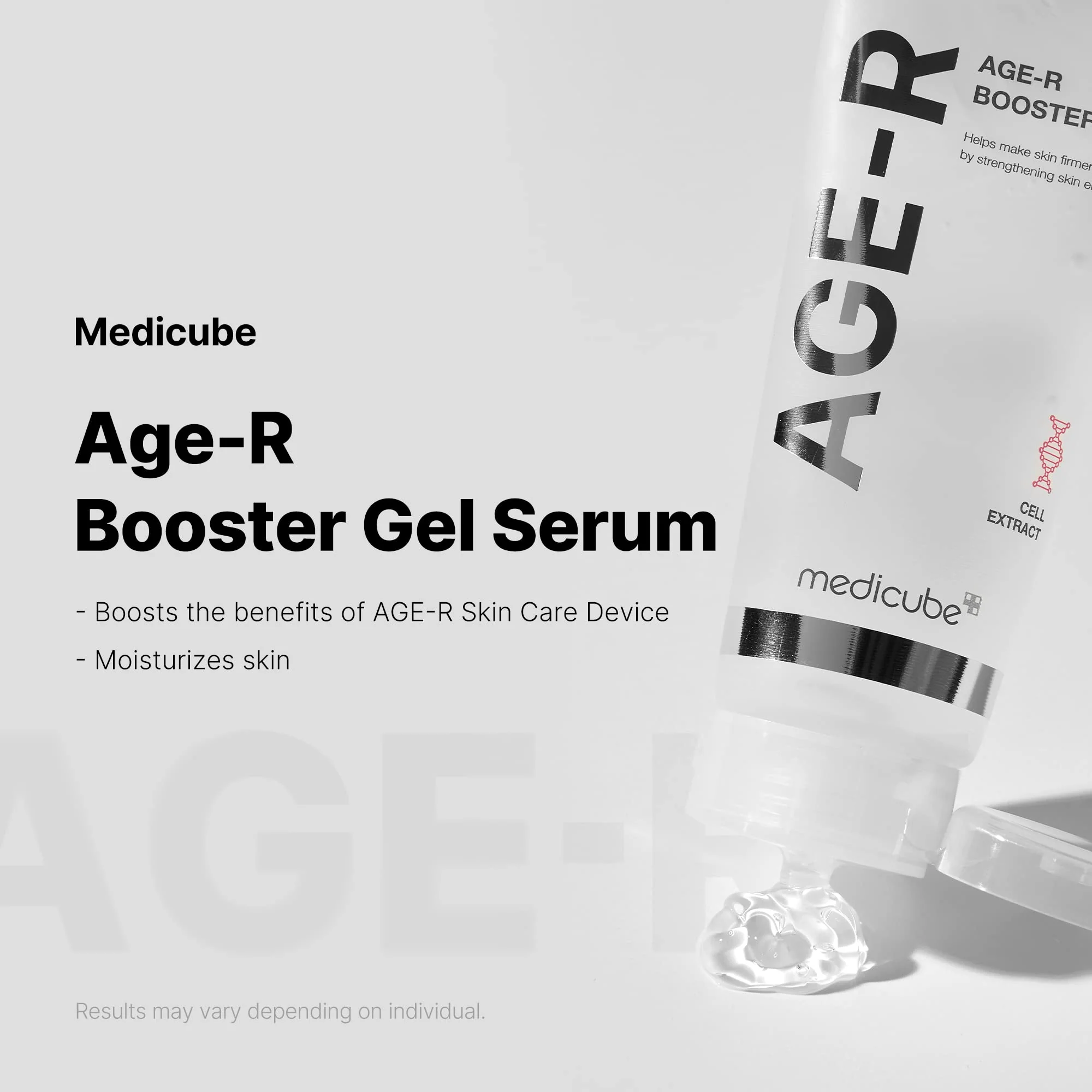 Medicube Age-R Booster Gel Serum for Skin Care Devices - Moisturizing and Nourishing Facial Serum with Plant Stem Cell Extract, Hyaluronic Acid, Collagen - Hypoallergenic Korean Skin Care - Image 6