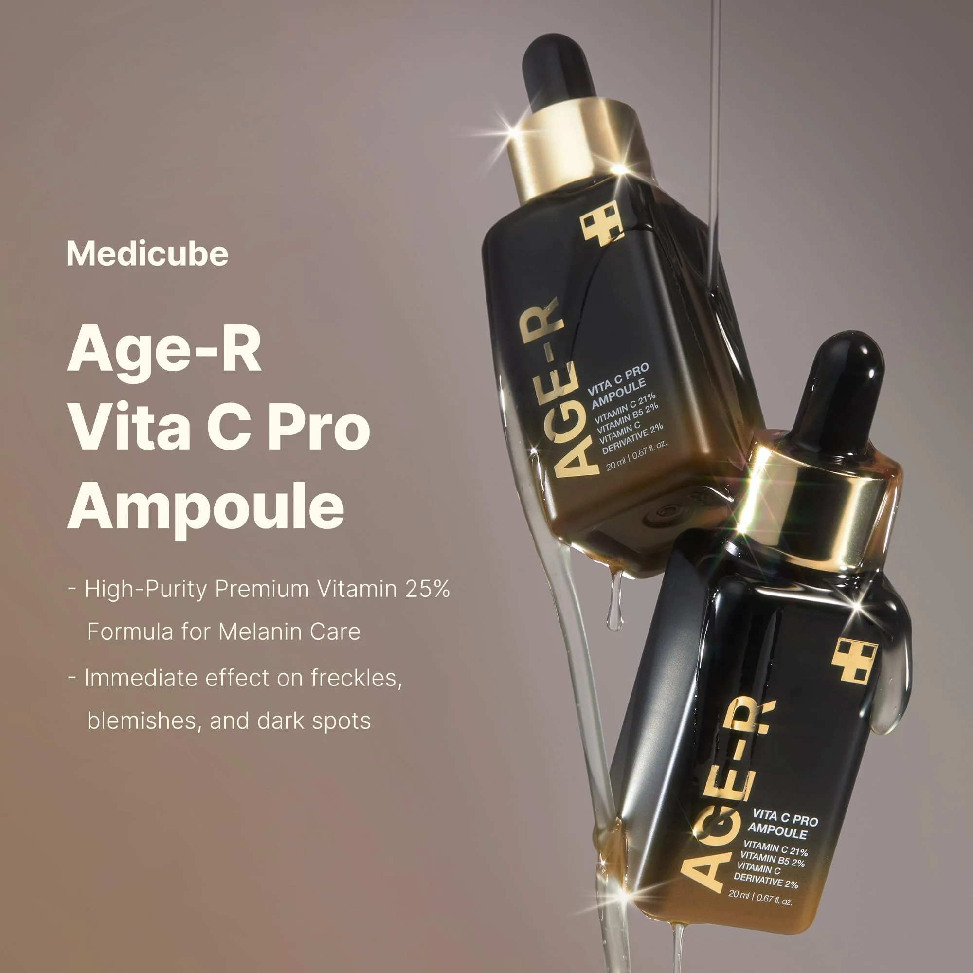 Medicube Age-R Vita C Pro Ampoule -Vitamin C Serum for Pigmentation, Uneven Skin Tone, and Hydration - Boost Absorption and Radiance by up to 780% with Age-R Booster Pro - Image 6
