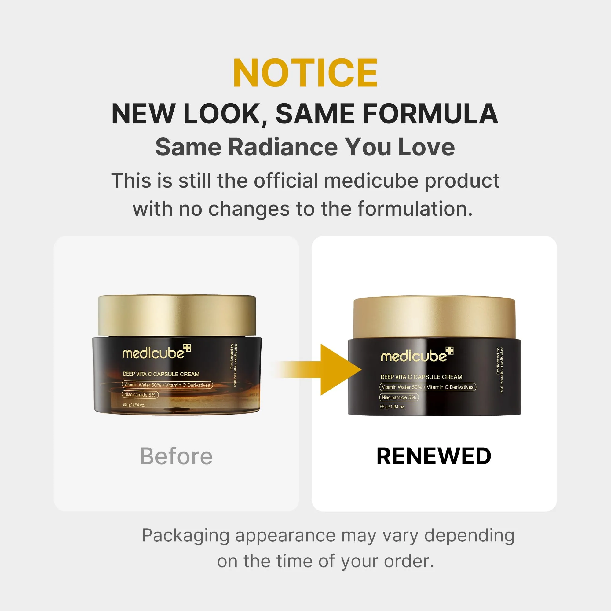 medicube Capsule Cream with Deep Vitamin C | Liposome Vitamin C Golden Capsule for Radiance & Firm-Looking Skin | Hydrating Glow Gel Texture | Korean Skincare, 1.94 oz - Image 10