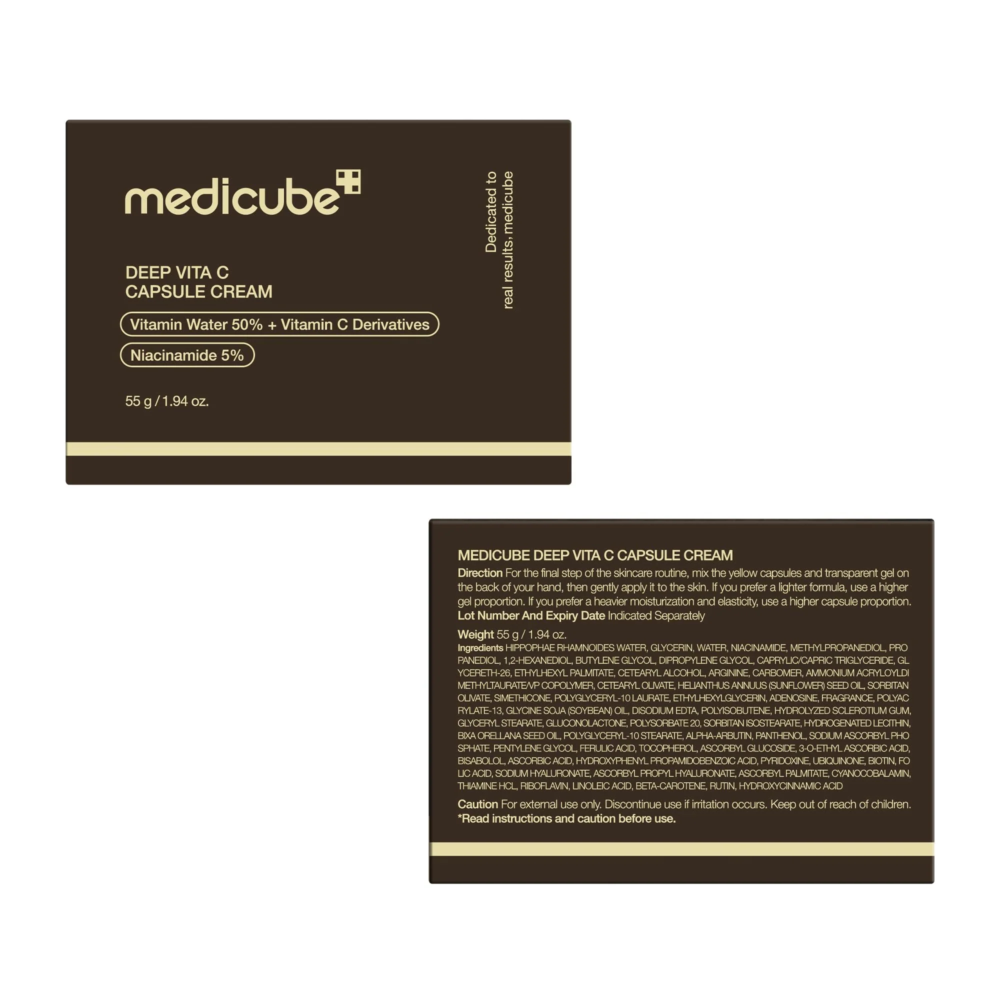 medicube Capsule Cream with Deep Vitamin C | Liposome Vitamin C Golden Capsule for Radiance & Firm-Looking Skin | Hydrating Glow Gel Texture | Korean Skincare, 1.94 oz - Image 3