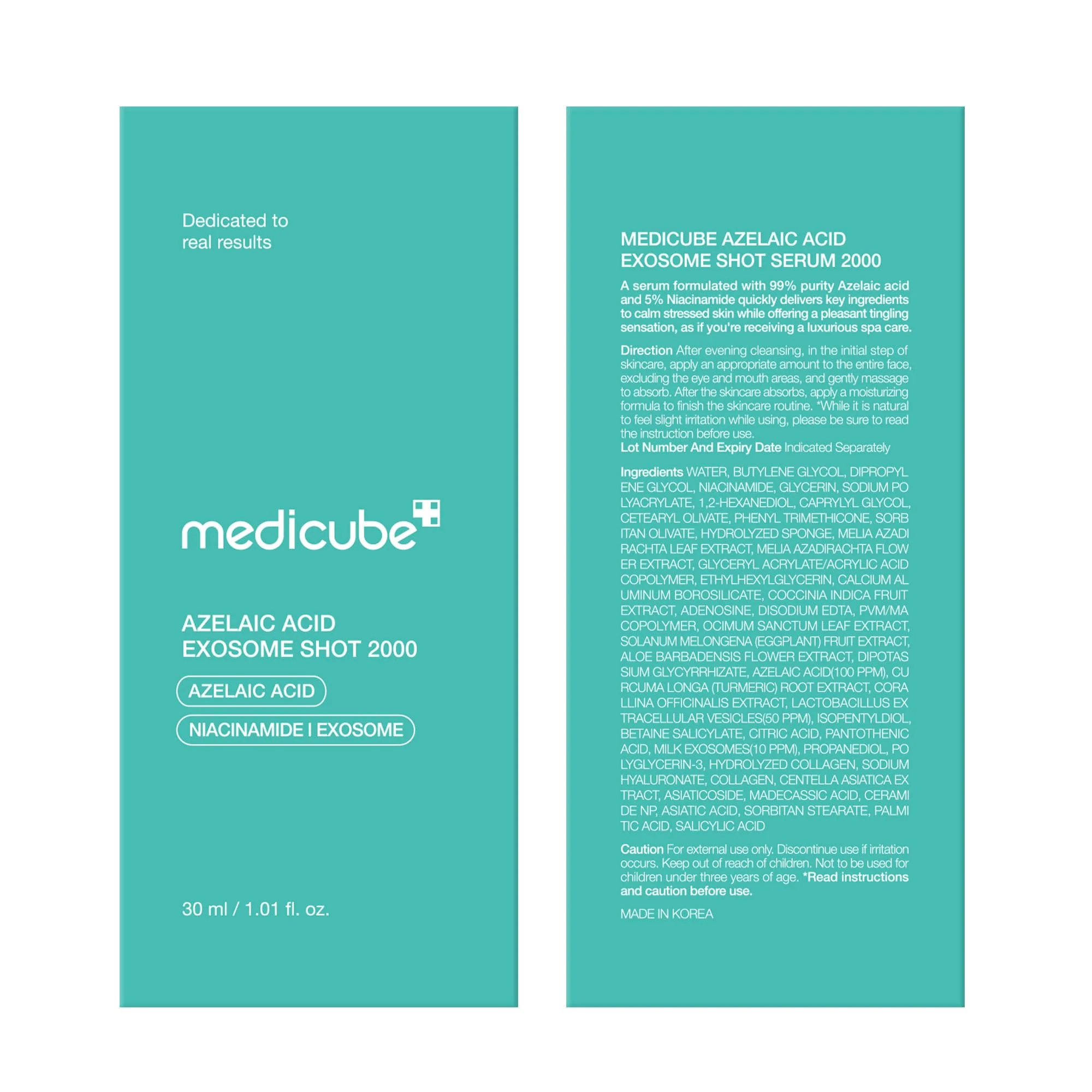 medicube Exosome Shot Azelaic Acid 2,000 PPM Spicule Facial Serum | Calm Redness Due to Dryness | Ideal for Use After Spot Care, Uneven Skin | Azelaic Acid, Niacinamide | Korean Skincare, 1.01 fl.oz - Image 2