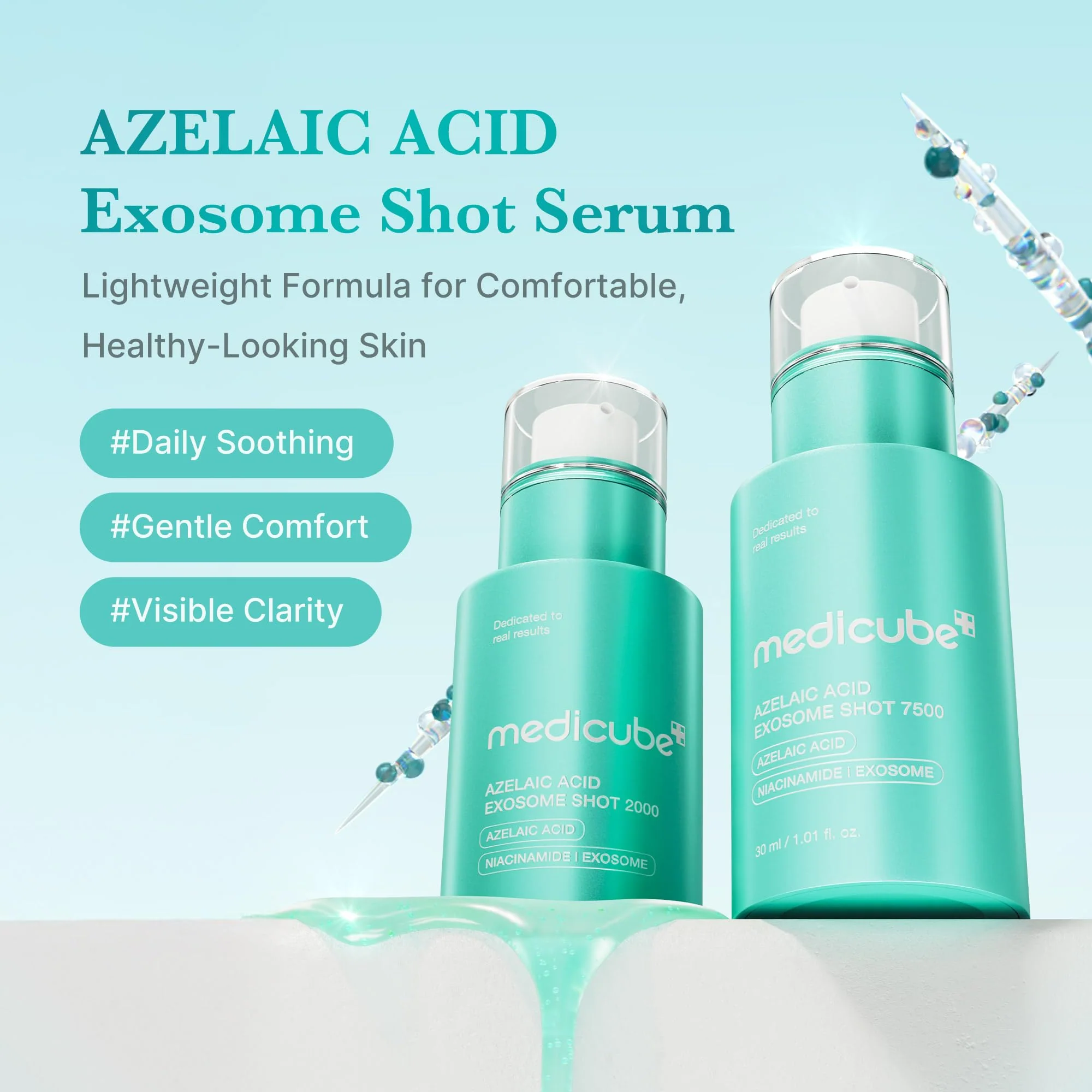medicube Exosome Shot Azelaic Acid 2,000 PPM Spicule Facial Serum | Calm Redness Due to Dryness | Ideal for Use After Spot Care, Uneven Skin | Azelaic Acid, Niacinamide | Korean Skincare, 1.01 fl.oz - Image 8