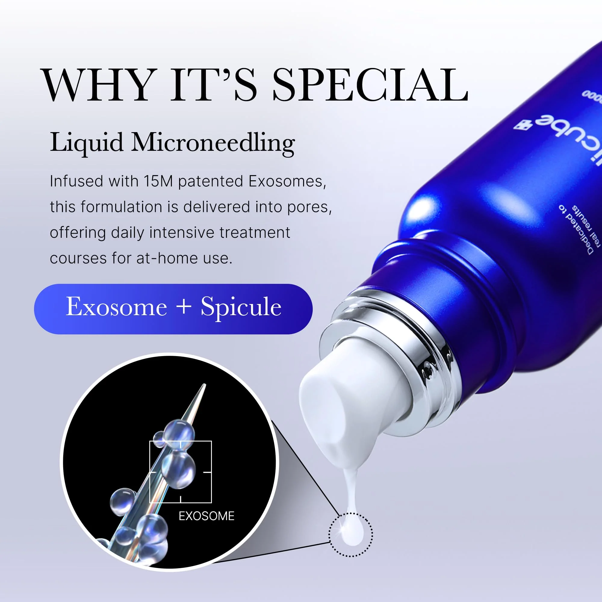 medicube Exosome Shot Zero 7,500 PPM Spicule Facial Serum | Liquid Skin Booster Serum | Exosome, AHA+BHA+PHA | Pore Care, Dead Skin Cells, Skin Texture | Korean Skincare, 1.01 fl.oz - Image 6