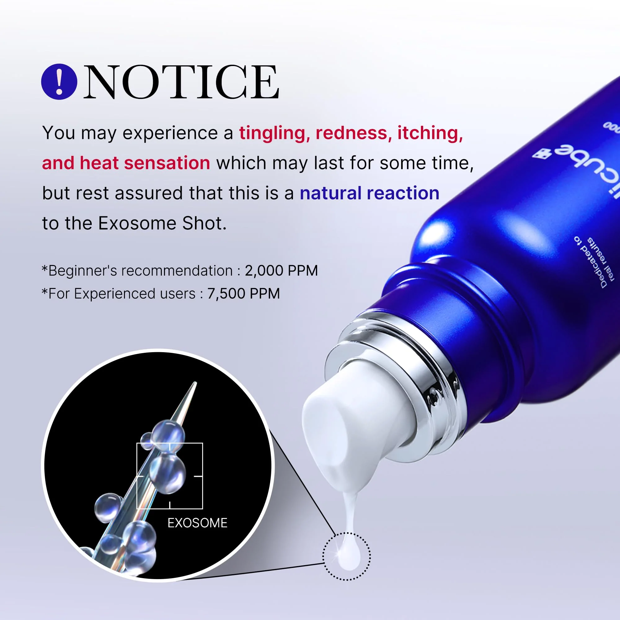 medicube Exosome Shot Zero 7,500 PPM Spicule Facial Serum | Liquid Skin Booster Serum | Exosome, AHA+BHA+PHA | Pore Care, Dead Skin Cells, Skin Texture | Korean Skincare, 1.01 fl.oz - Image 7