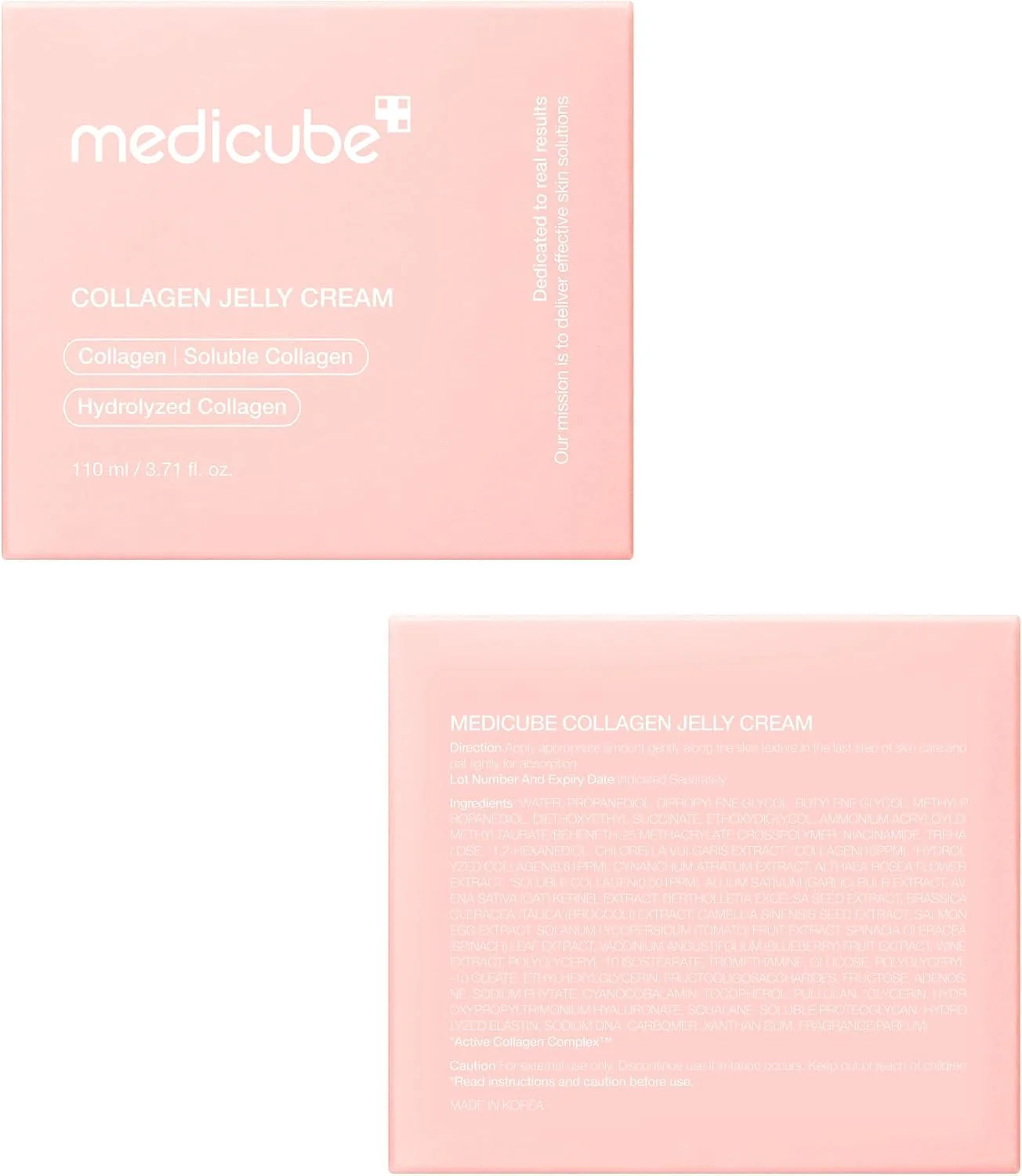medicube Jelly Cream with Collagen, Niacinamide | Freeze-Dried Hydrolyzed Collagen for Skin Barrier Hydration & 24H Glow | Plumper, Firmer looking skin | 3.71 fl.oz - Image 2