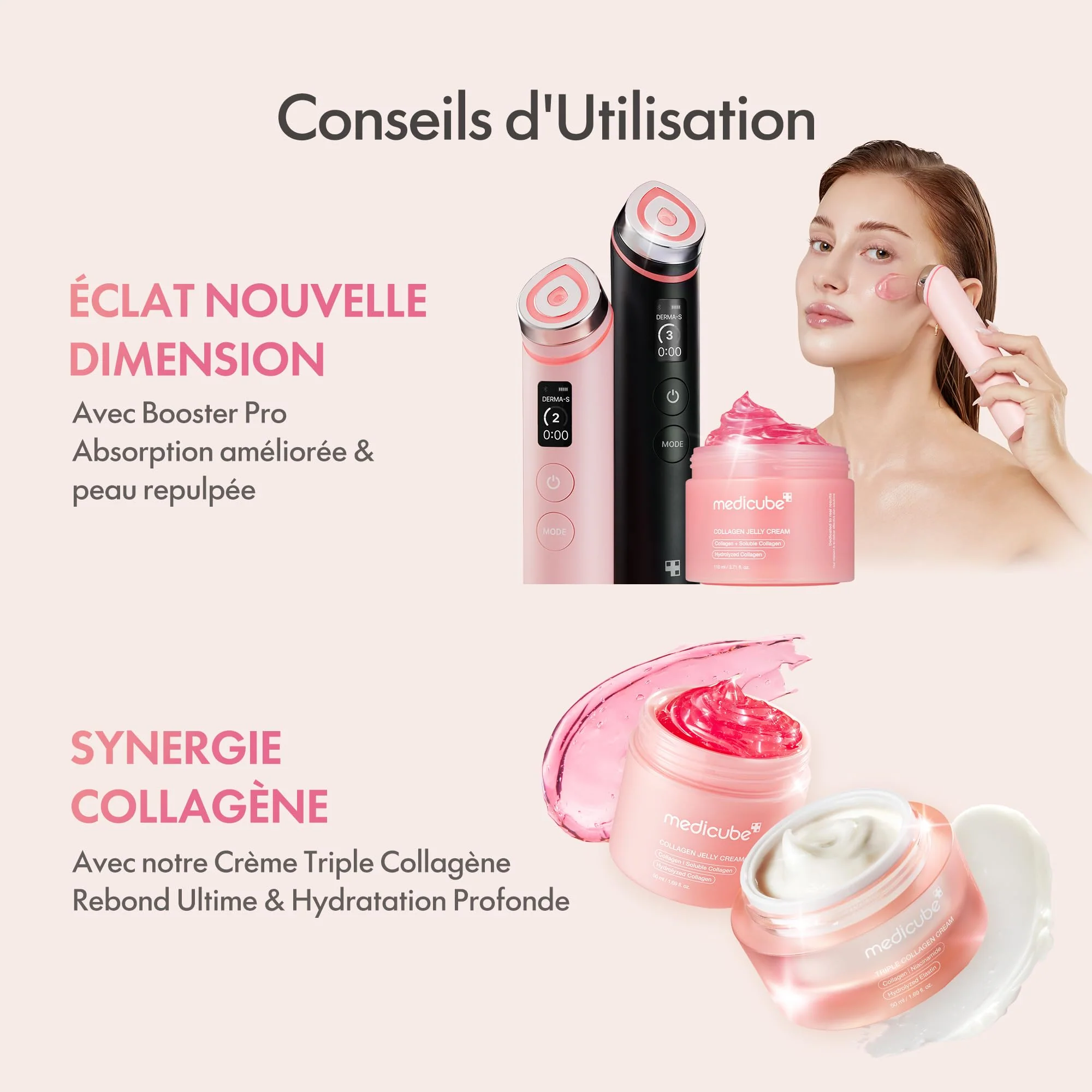 medicube Jelly Cream with Collagen, Niacinamide | Freeze-Dried Hydrolyzed Collagen for Skin Barrier Hydration & 24H Glow | Plumper, Firmer looking skin | 3.71 fl.oz - Image 4