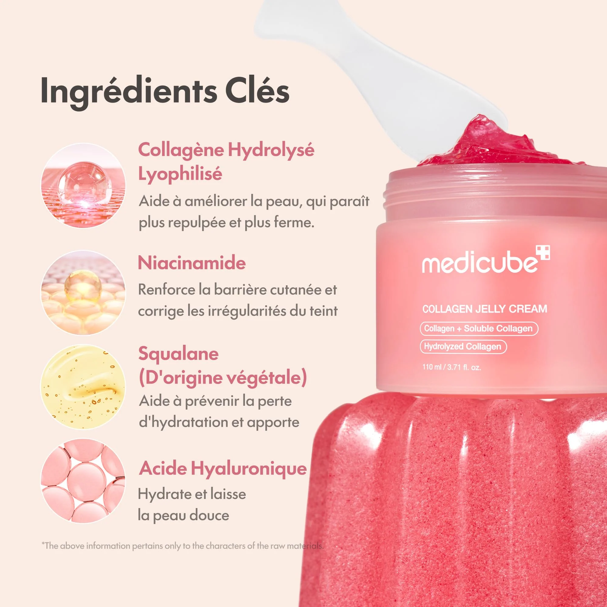 medicube Jelly Cream with Collagen, Niacinamide | Freeze-Dried Hydrolyzed Collagen for Skin Barrier Hydration & 24H Glow | Plumper, Firmer looking skin | 3.71 fl.oz - Image 6