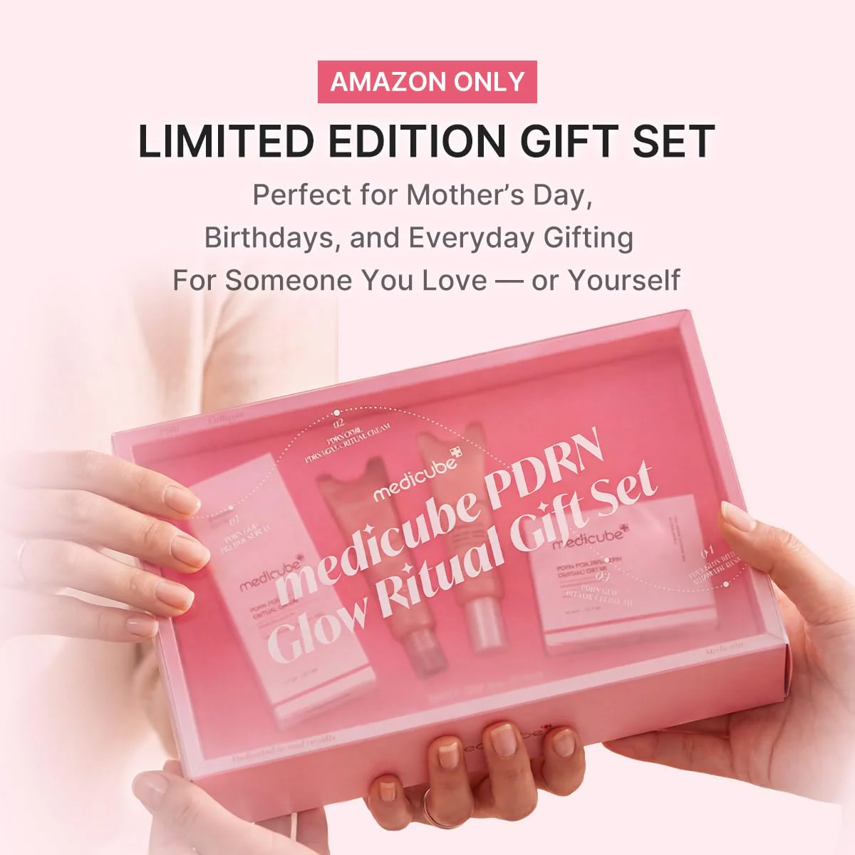 medicube PDRN Glow Ritual Gift Set | Collagen, Retinol, Peptides for Firm & Glow | Full Size Serum, Cream & Mini Eye Cream, Mask | Skincare Gift Set, Korean Skincare Set, Gifts for Her - Image 4