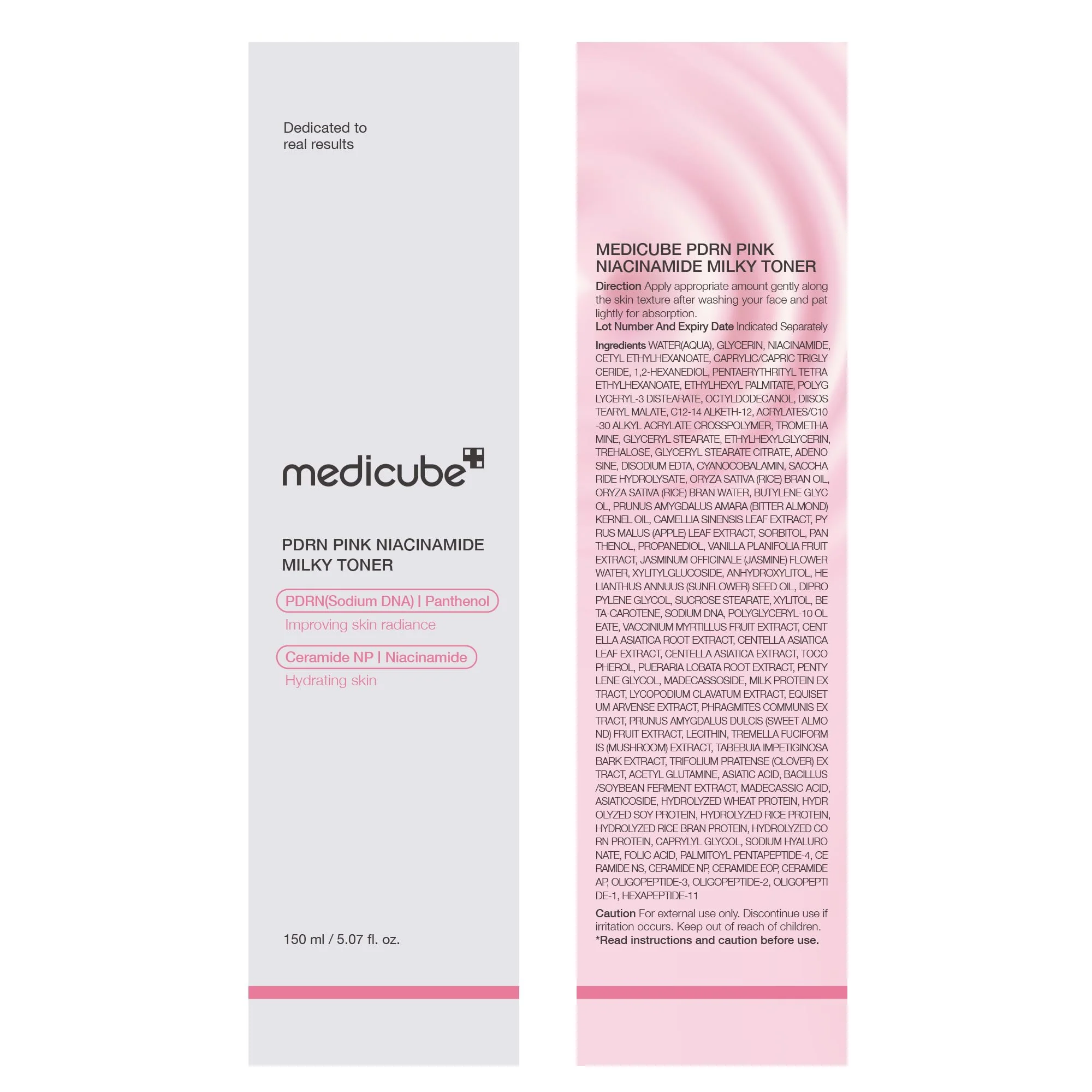 medicube PDRN Toner Salmon DNA Milky Toner | for Hydrating, Moisturizing, Soothing with Ceramide, Peptide | Glass Glow Skin | Korean Skincare, 5.07 fl.oz - Image 2