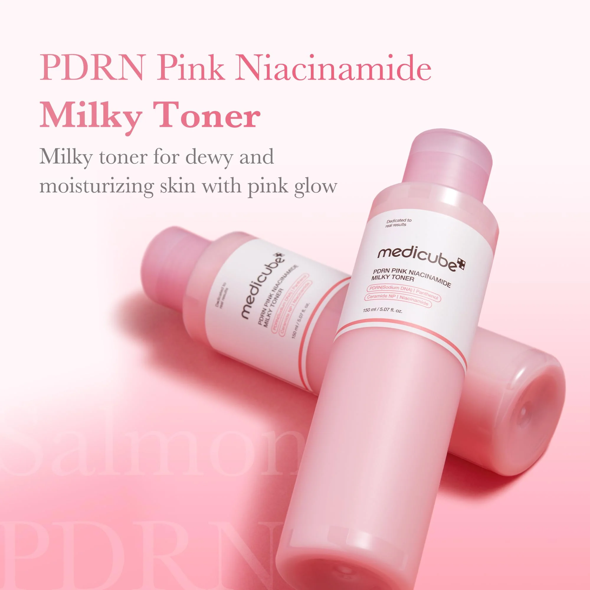 medicube PDRN Toner Salmon DNA Milky Toner | for Hydrating, Moisturizing, Soothing with Ceramide, Peptide | Glass Glow Skin | Korean Skincare, 5.07 fl.oz - Image 7