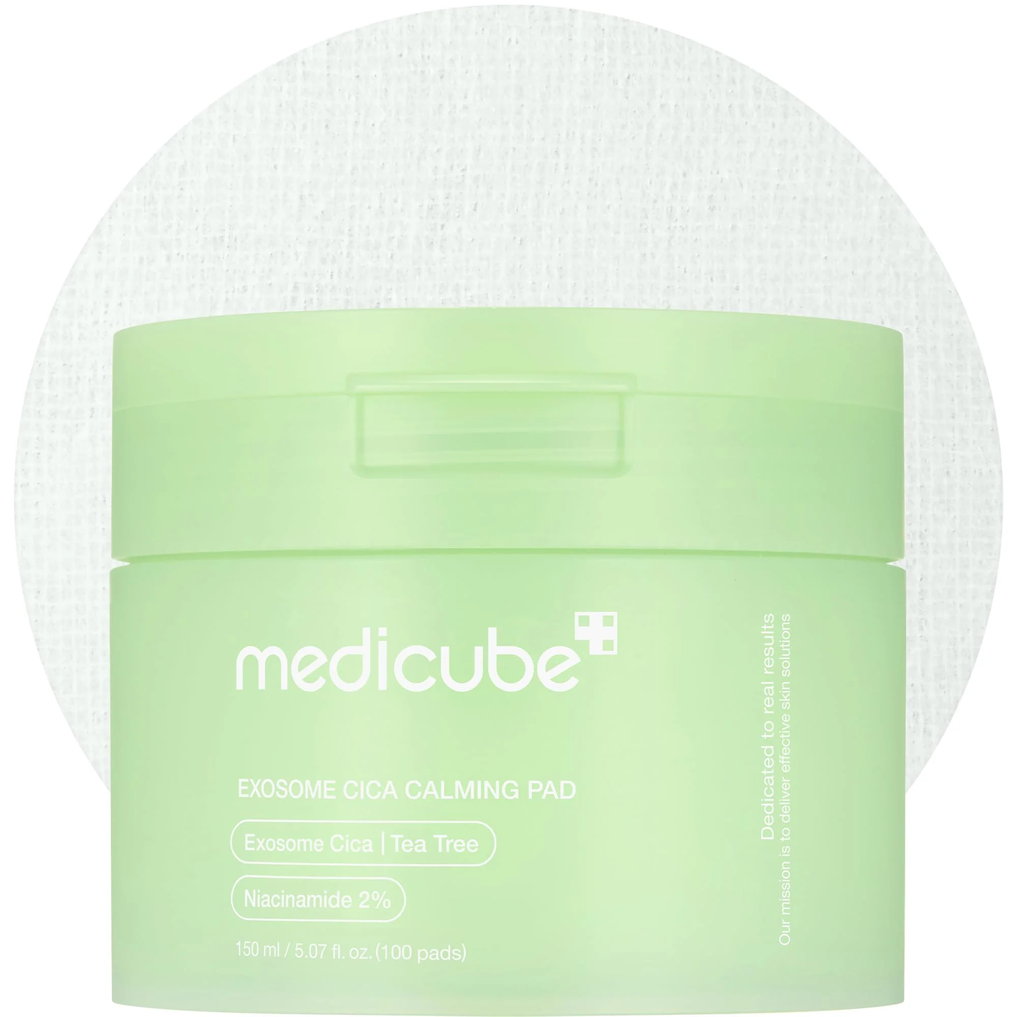 medicube Toner Pads Exosome CICA Tea Tree Calming Toner Pad for Sensitive Skin | Centella Asiatica for Redness, Breakouts | Low-irritating & Hydrating Care | Korean Skincare, 100 Pads (1 Pack)