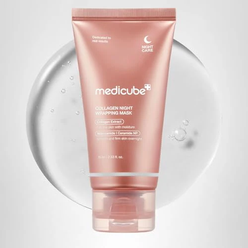 medicube Wrapping Mask Collagen Overnight Peel Off Facial Mask | Elasticity & Hydration Care, Reduces Sagging & Dullness | Hydrolyzed Collagen For Glowing Skin | Korean Skin Care, 2.53 fl.oz - Image 2
