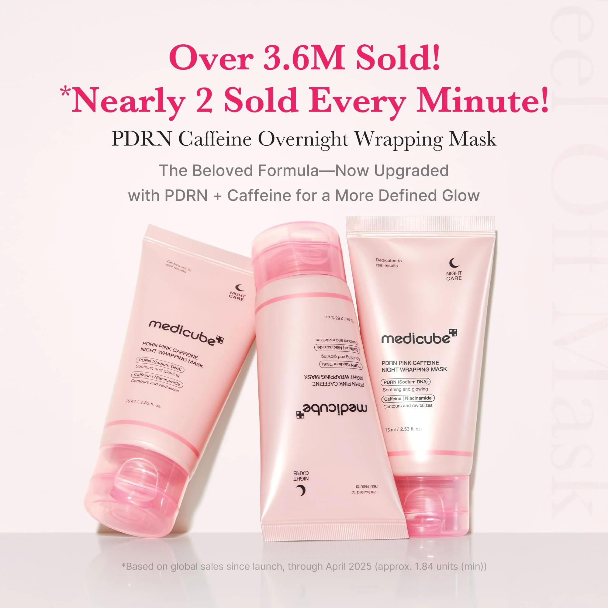 medicube Wrapping Mask PDRN Caffeine Overnight Peel Off Facial Mask | Firming, Depuffing & Hydration | Caffeine, Collagen For Refined, Glass Skin & Face Contour Support | Korean Skin Care, 2.53 fl.oz - Image 8
