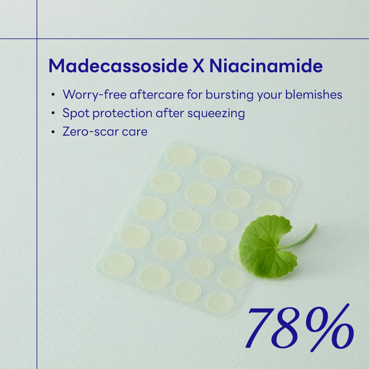 Mediheal Derma Clear Madecassoside Blemish Spot Patch (44 Counts) - Acne Spot Protection, Spot Fast Healing with Madecassoside & Niacinamide - Image 5