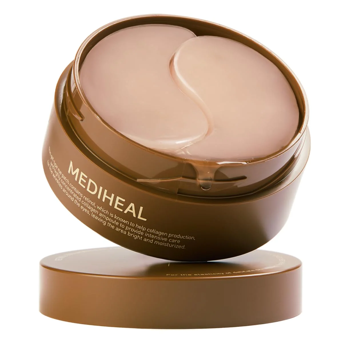 Mediheal Retinol Collagen Under Eye Patches - Korean Hydrogel Eye Pads (60 patches) with 95% Retinol & Collagen. Nourishing & Non Irritating Eye Gel Mask. Sealing Cap & Spatula Included. - Image 9