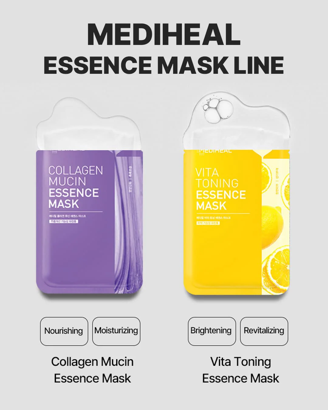 Mediheal Vita Toning Essence Mask, Revitalizing & Balancing Facial Sheet Mask for Dull Skin, Vita Complex and Niacinamide, Eco-Friendly & Hypoallergenic Cellulose Sheet 15 Sheet - Image 2