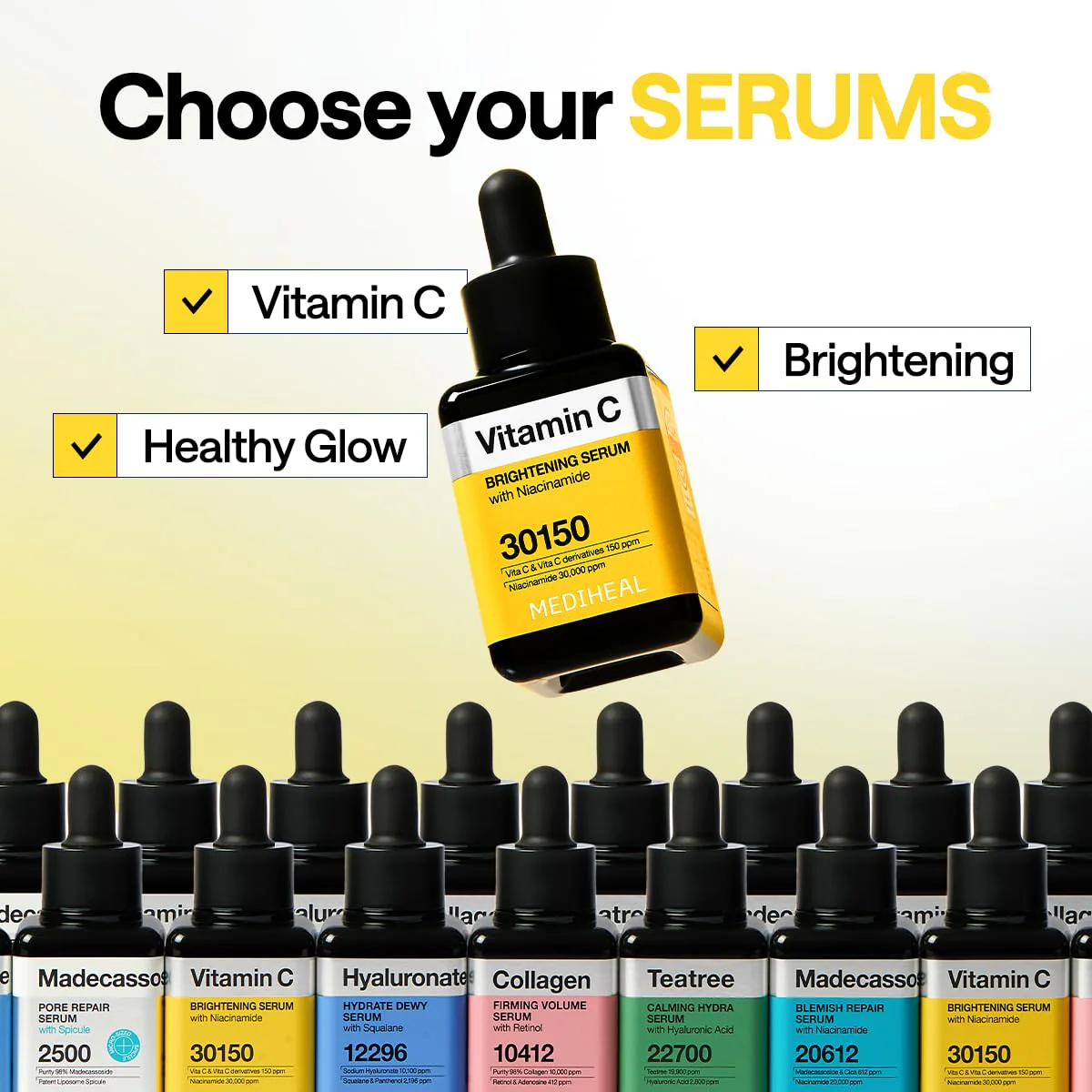 MEDIHEAL Vitamin C Brightening Serum (1.35 fl oz, 1 Pack) - Tone-Texture-Glow Care, Manage Skin with Vitamin C, Niacinamide, Hyaluronic Acid - Image 7