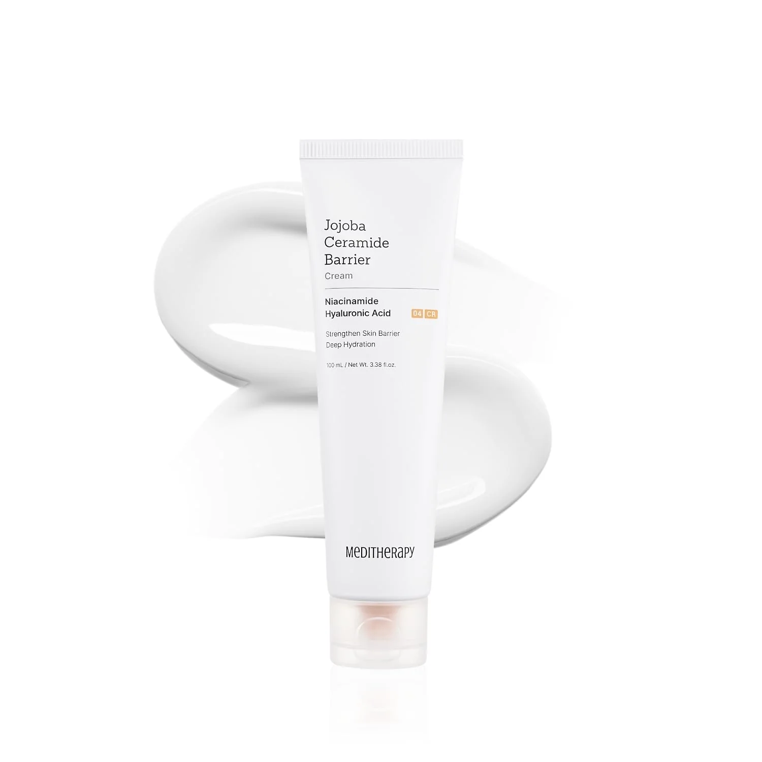 MEDITHERAPY Jojoba Ceramide Barrier Cream, Intensive Repair Cream, Long-Lasting Hydration, Boosts Skin Strength, EWG Green Grade, 3.38 fl.oz.