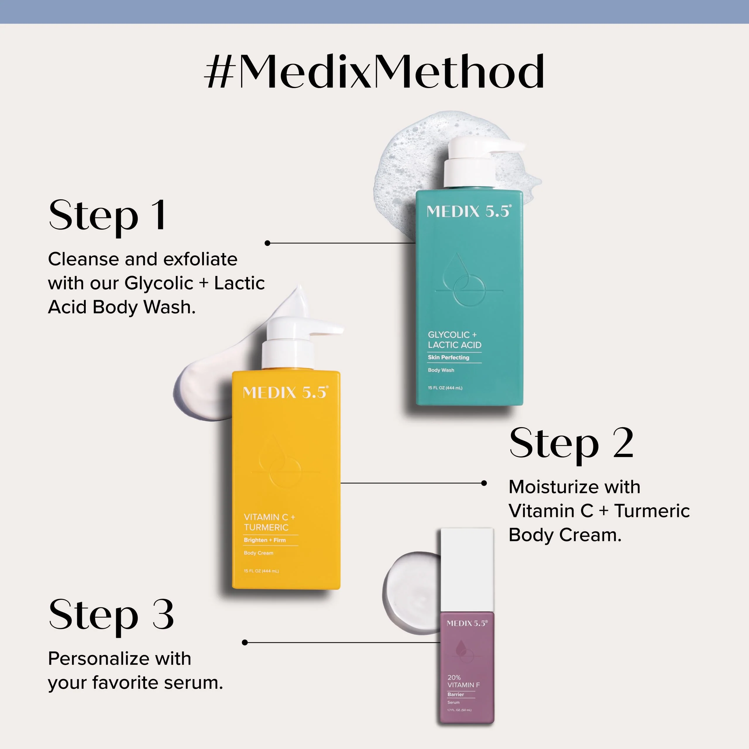 MEDIX Vitamin C Cream + Niacinamide Brightening Body Lotion | Anti Aging Moisturizer Vitamin C Lotion For Women & Men To Soften The Look Of Dark Spots, Wrinkles, & Uneven Looking Skin Tone, 15 Fl Oz - Image 14