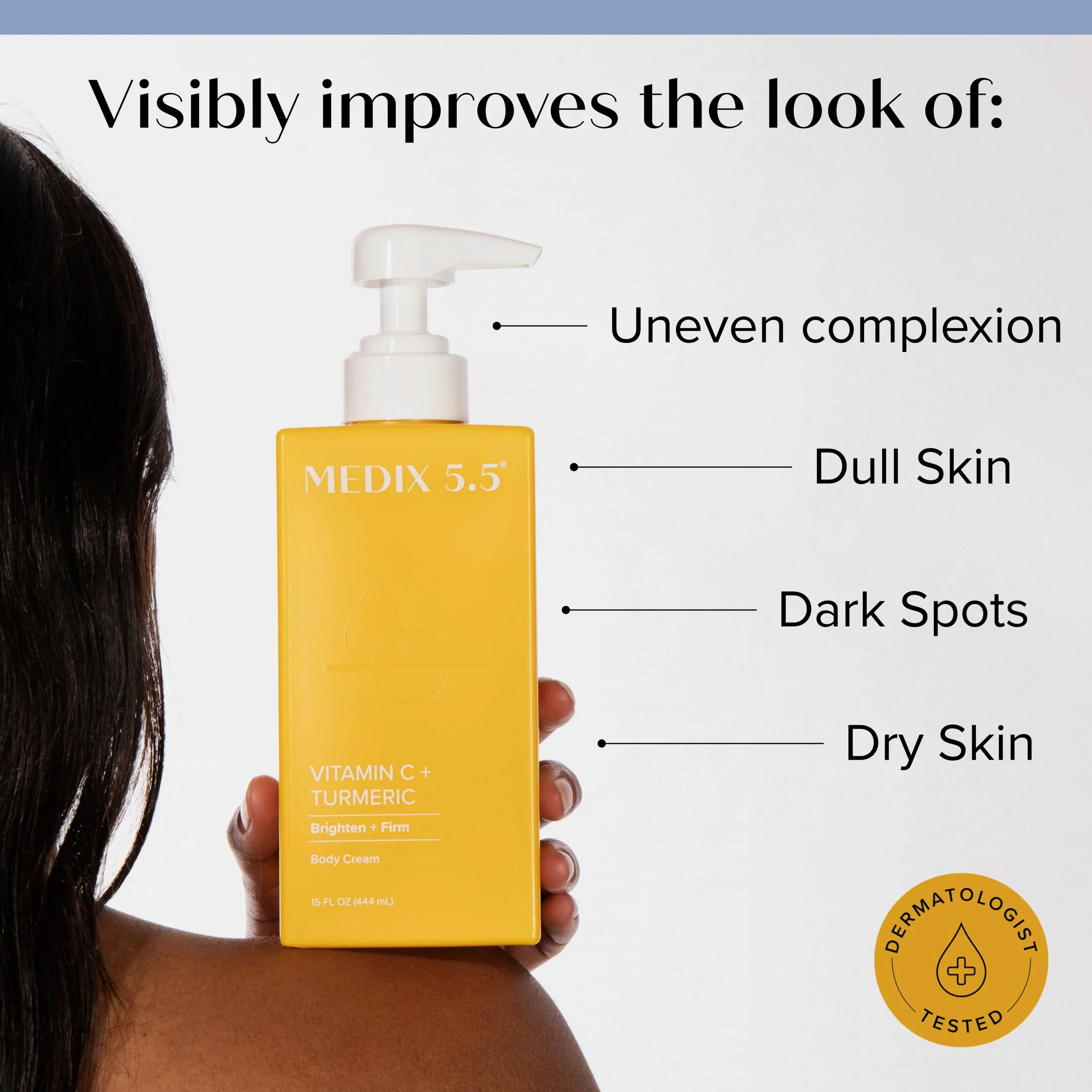 MEDIX Vitamin C Cream + Niacinamide Brightening Body Lotion | Anti Aging Moisturizer Vitamin C Lotion For Women & Men To Soften The Look Of Dark Spots, Wrinkles, & Uneven Looking Skin Tone, 15 Fl Oz - Image 18