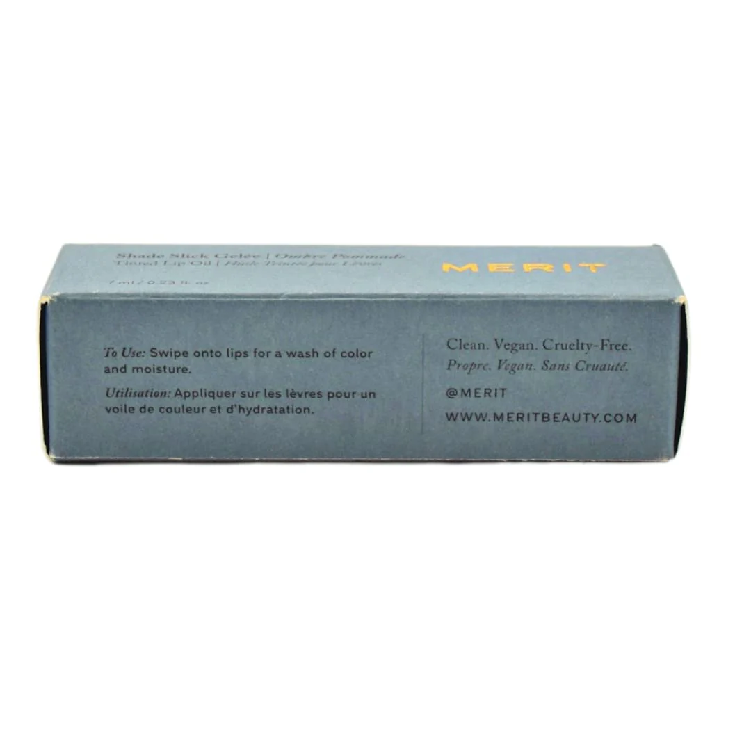 MERIT Shade Slick Gelée Sheer Tinted Lip Oil Les Deux - Image 4