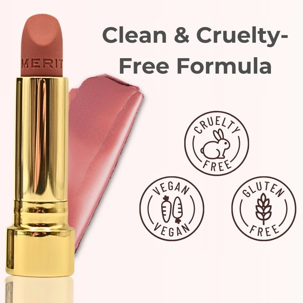 Merit Signature Lip Lightweight Matte Lipstick - 0.10 oz / 3 g (Classic (neutral), standard) - Image 3