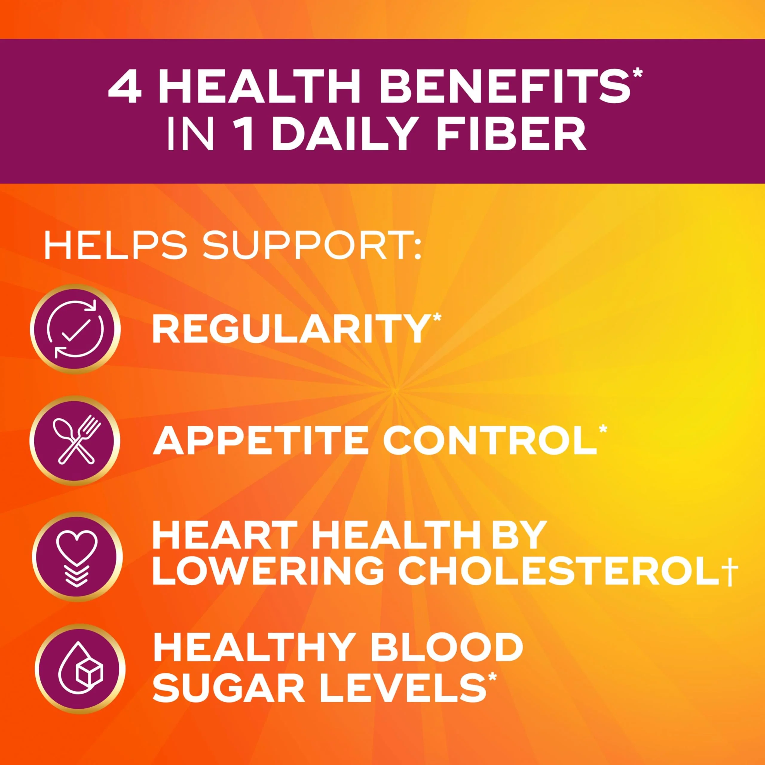 Metamucil 4-in-1 Psyllium Husk GLP-1 Friendly Fiber Supplement, Real Sugar, 114 tablespoons, Orange Flavored, Daily Fiber Powder for Digestive Health, made with Plant-Based Psyllium Husk Fiber - Image 11