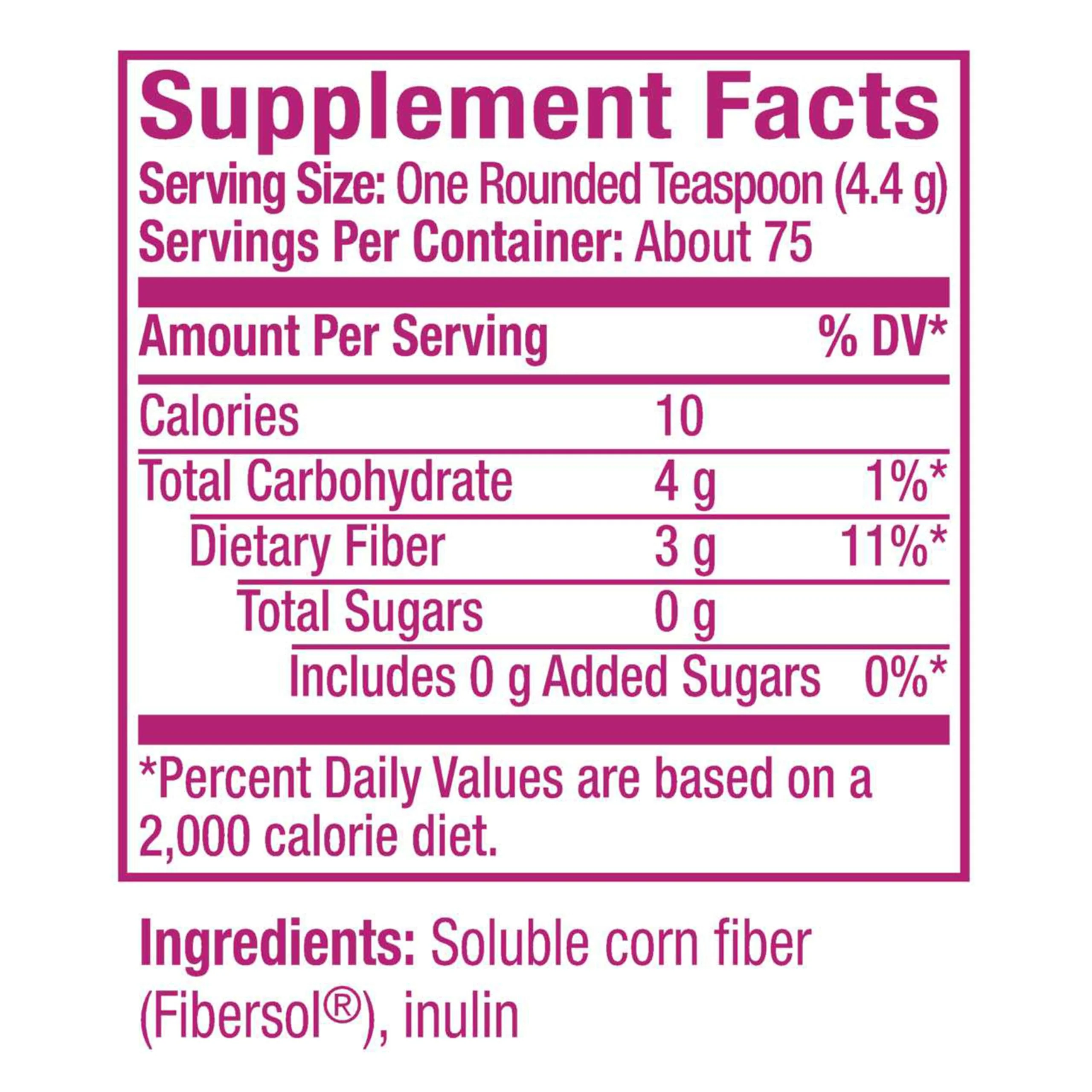 Metamucil Fiber Supplement, Unflavored Clear Mixing Powder, No Grit, No Sugar Added, Plant Based Prebiotic Fiber Supplement Blend for Daily Digestive Health, 75 teaspoons - Image 2