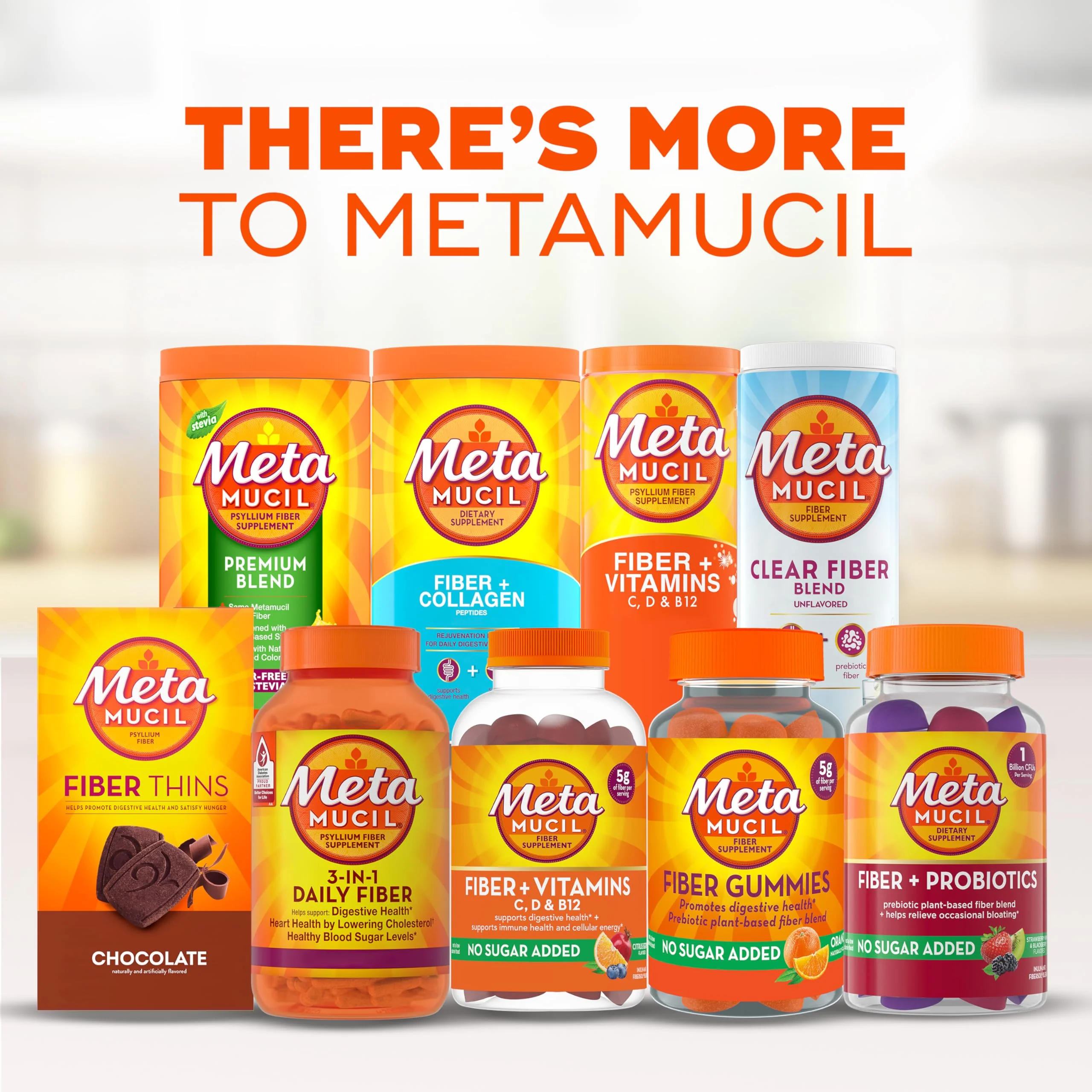 Metamucil Fiber Supplement, Unflavored Clear Mixing Powder, No Grit, No Sugar Added, Plant Based Prebiotic Fiber Supplement Blend for Daily Digestive Health, 75 teaspoons - Image 3