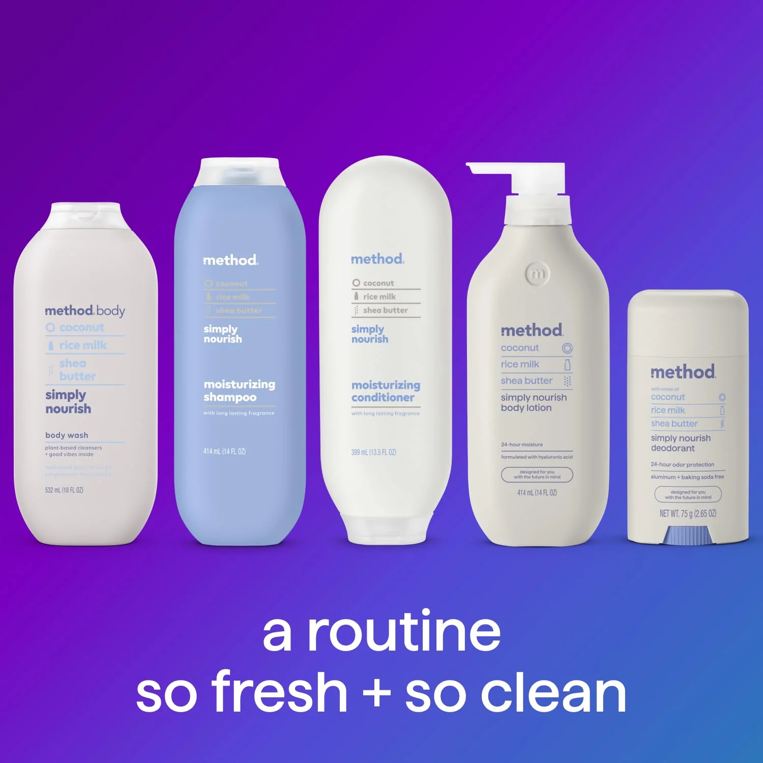 Method Body Wash, Simply Nourish, Paraben and Phthalate Free, 18 oz (Pack of 1) - Image 3