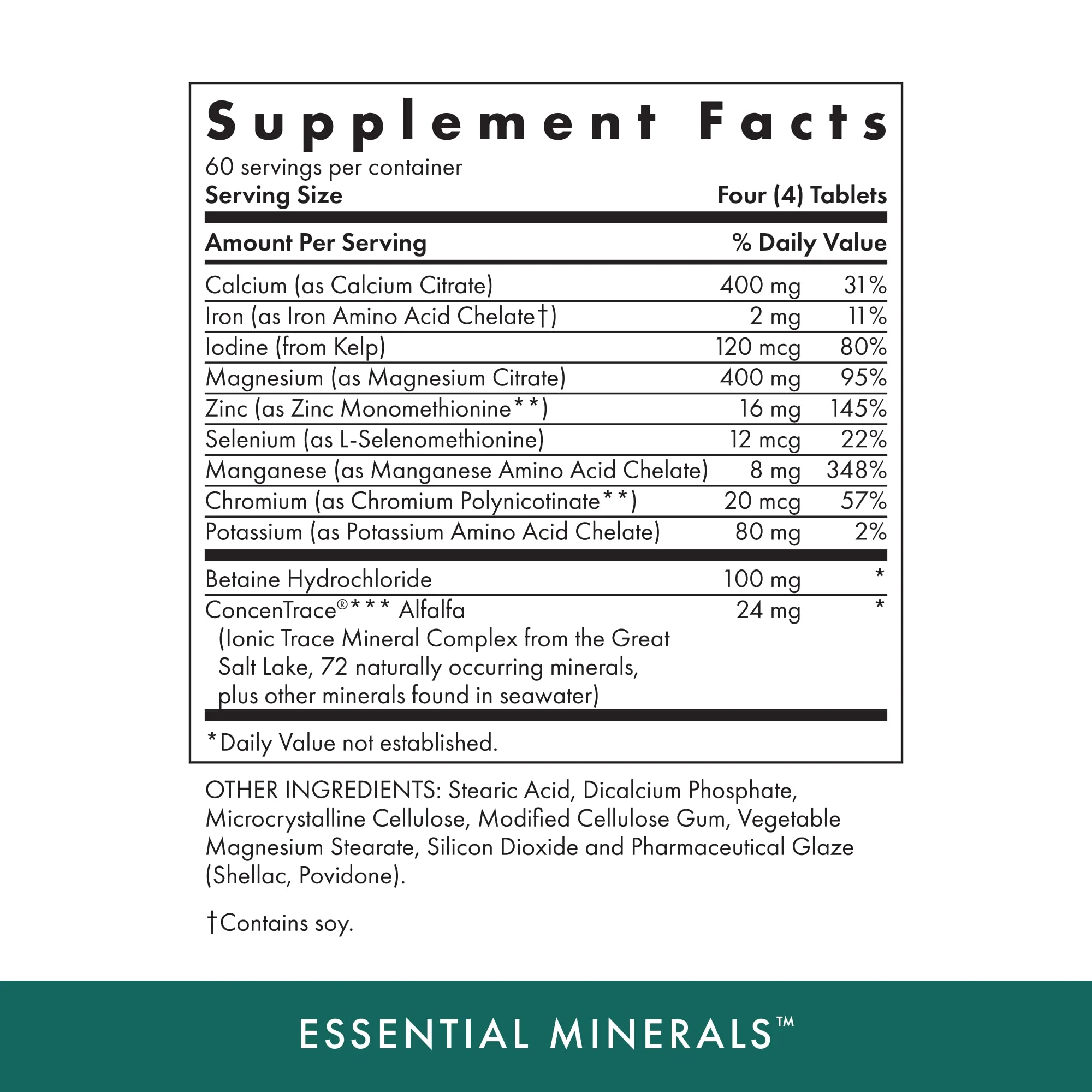 Michael's Health Naturopathic Programs Essential Minerals - 240 Vegetarian Tablets - Supports Nerve Communication & Proper Functioning of Muscles - Kosher - 60 Servings - Image 2
