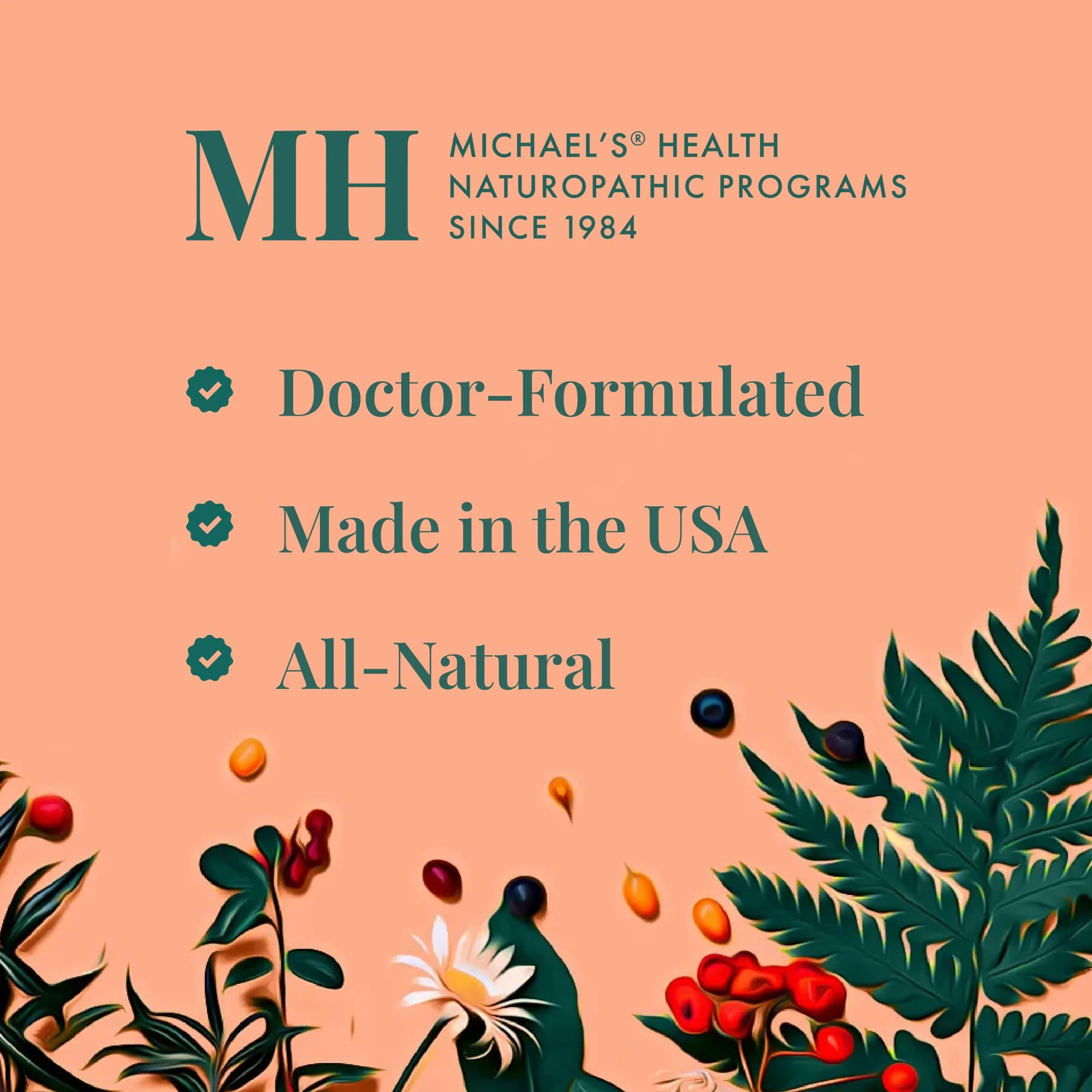 Michael's Health Naturopathic Programs Teen Girls Multivitamin - 60 Vegetarian Capsules - Nutrients for Healthy Growth & Development - Kosher - 30 Servings - Image 3