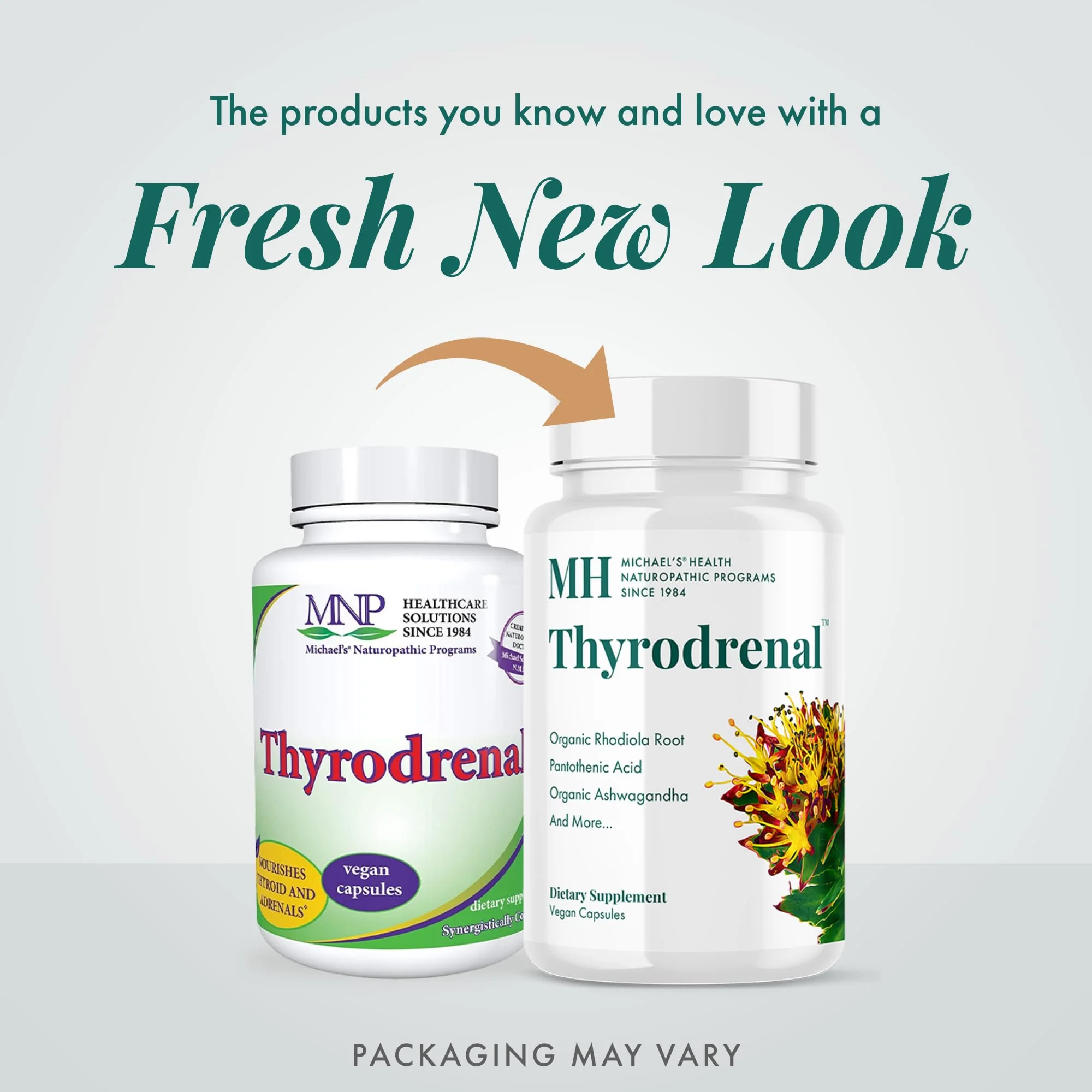 Michael's Health Naturopathic Programs Thyrodrenal - 120 Vegan Capsules - Supports Thyroid & Adrenal Health - With Vitamin C - 60 Servings - Image 3
