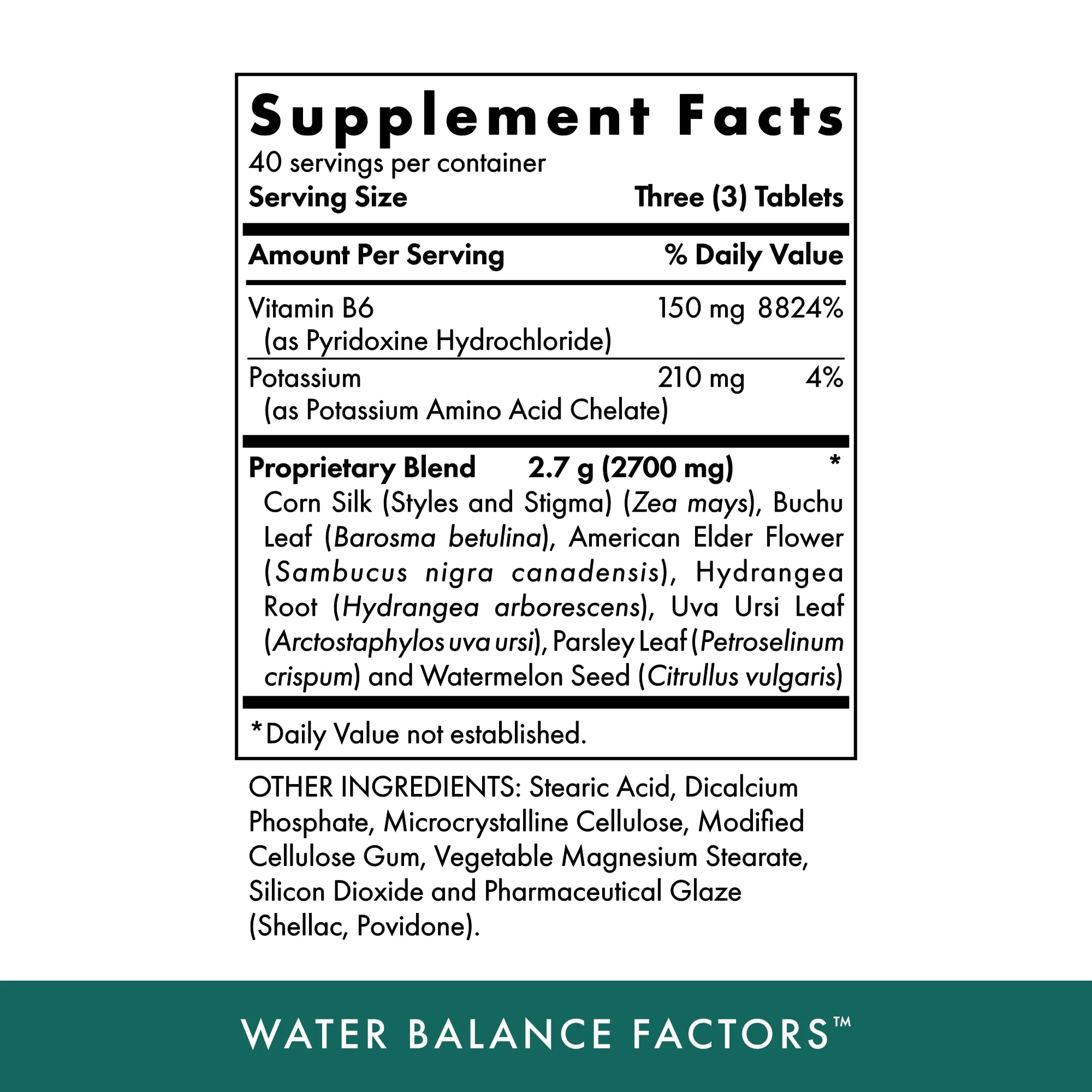 Michael's Health Naturopathic Programs Water Balance Factors - 120 Vegetarian Tablets - Helps Balance Fluid Levels - With Potassium & Vitamin B6 - Gluten Free, Kosher - 40 Servings - Image 7