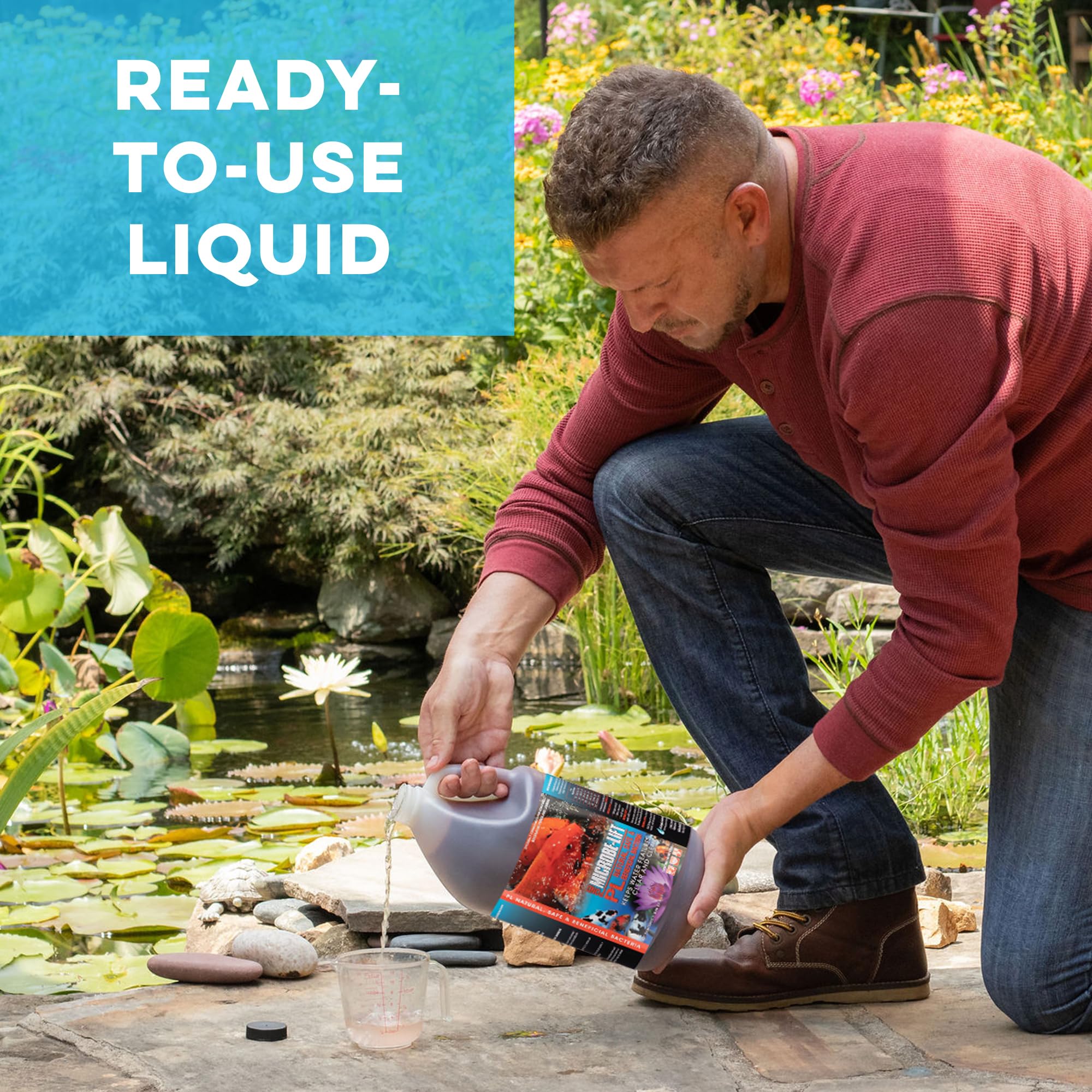 MICROBE-LIFT PL Pond Bacteria and Outdoor Water Garden Cleaner, Safe for Live Koi Fish, Plant Life, and Decor, 16 Ounces - Image 4