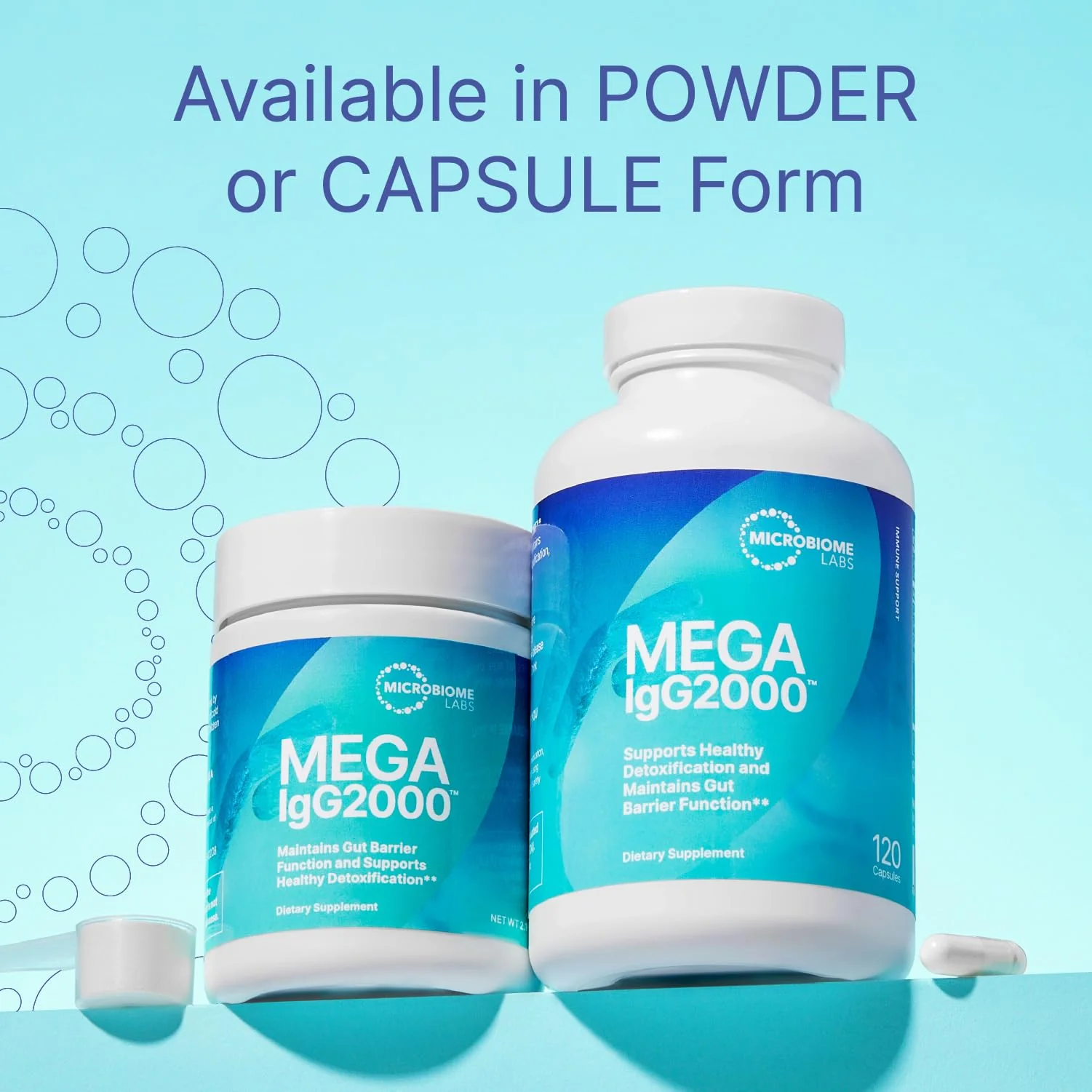 Microbiome Labs Mega IgG2000 Gut Health Powder for Women, Men & Kids 2+ - IgG Immunoglobulin Supplement for Digestive Health Support - Dairy-Free Bovine Colostrum Supplement Alternative (2.1 Ounces) - Image 5