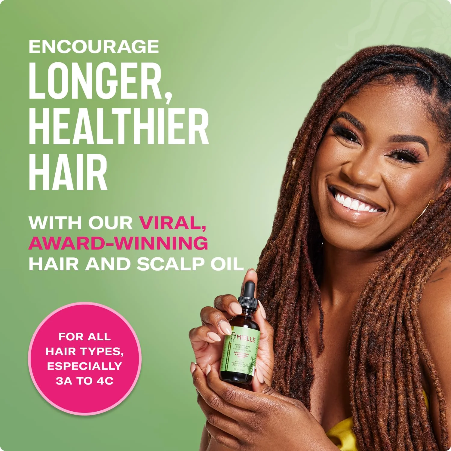 Mielle Organics Rosemary & Mint Hair Oil - Strengthening Biotin Oil Infused Frizzy & Damaged Hair Care - Split Ends & Dry Scalp Treatment to Support Longer, Healthier Strands, 2 Ounce - Image 18