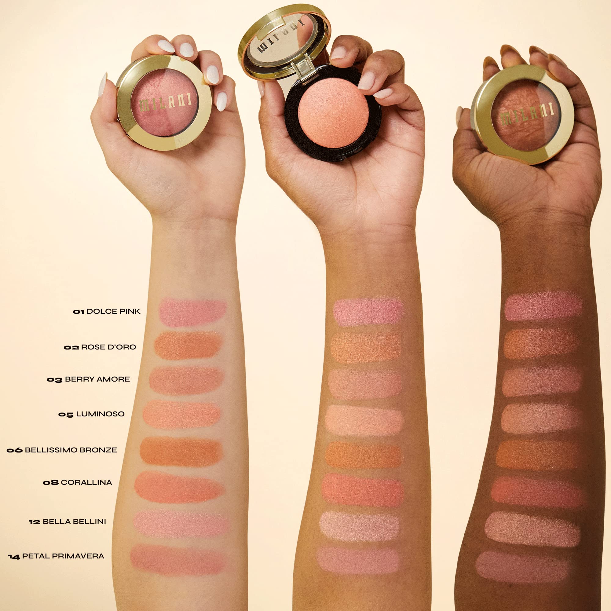 Milani Baked Blush, Powder Blush for Cheeks, Cruelty Free Makeup - Shape, Contour & Highlight Face for a Shimmery or Matte Finish -Petal Primavera - Image 5