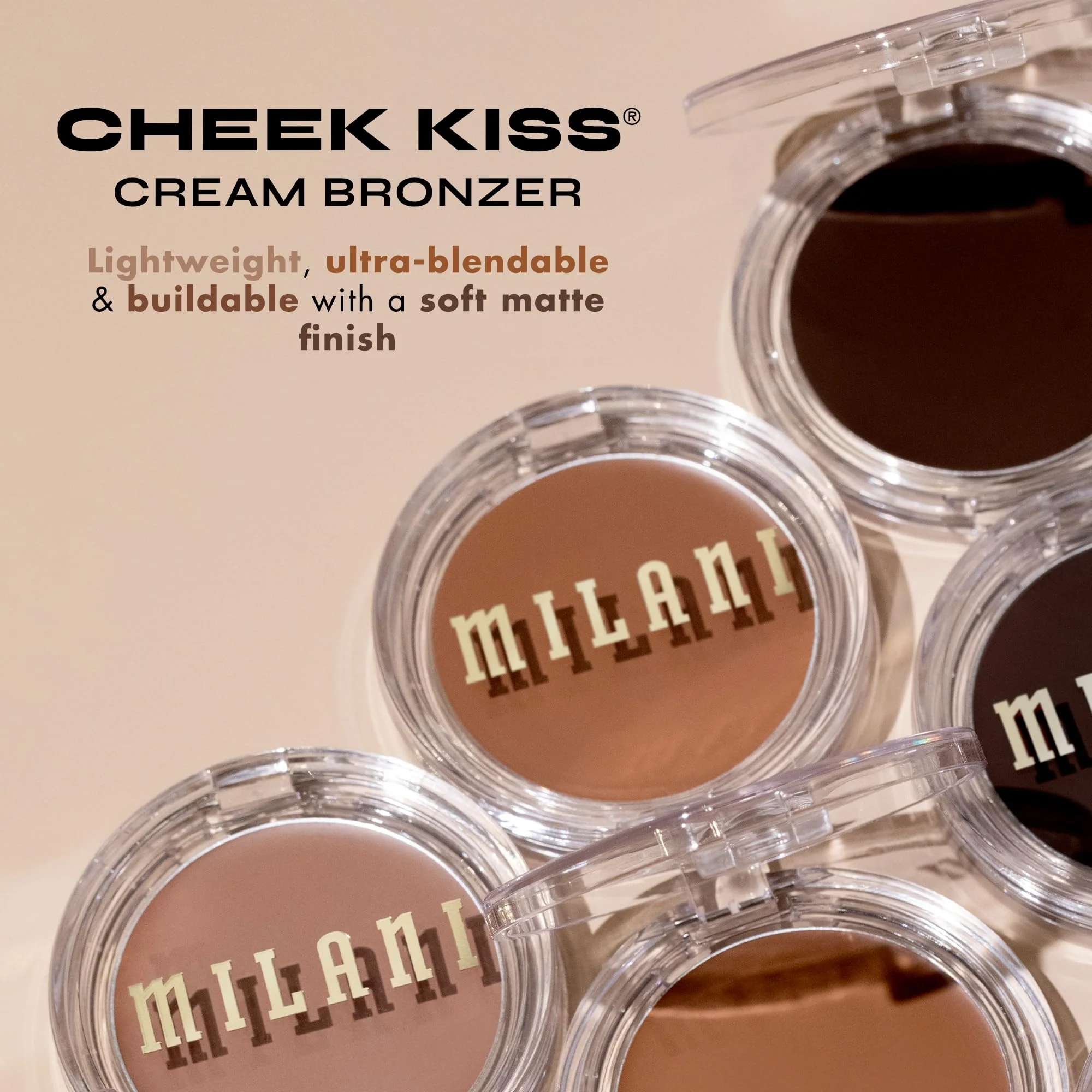 Milani Cheek Kiss Cream Bronzer, 130 - Spicy Season, Vegan & Cruelty-Free, Made in Korea, Lightweight Glow, Soft Matte Finish - Image 6
