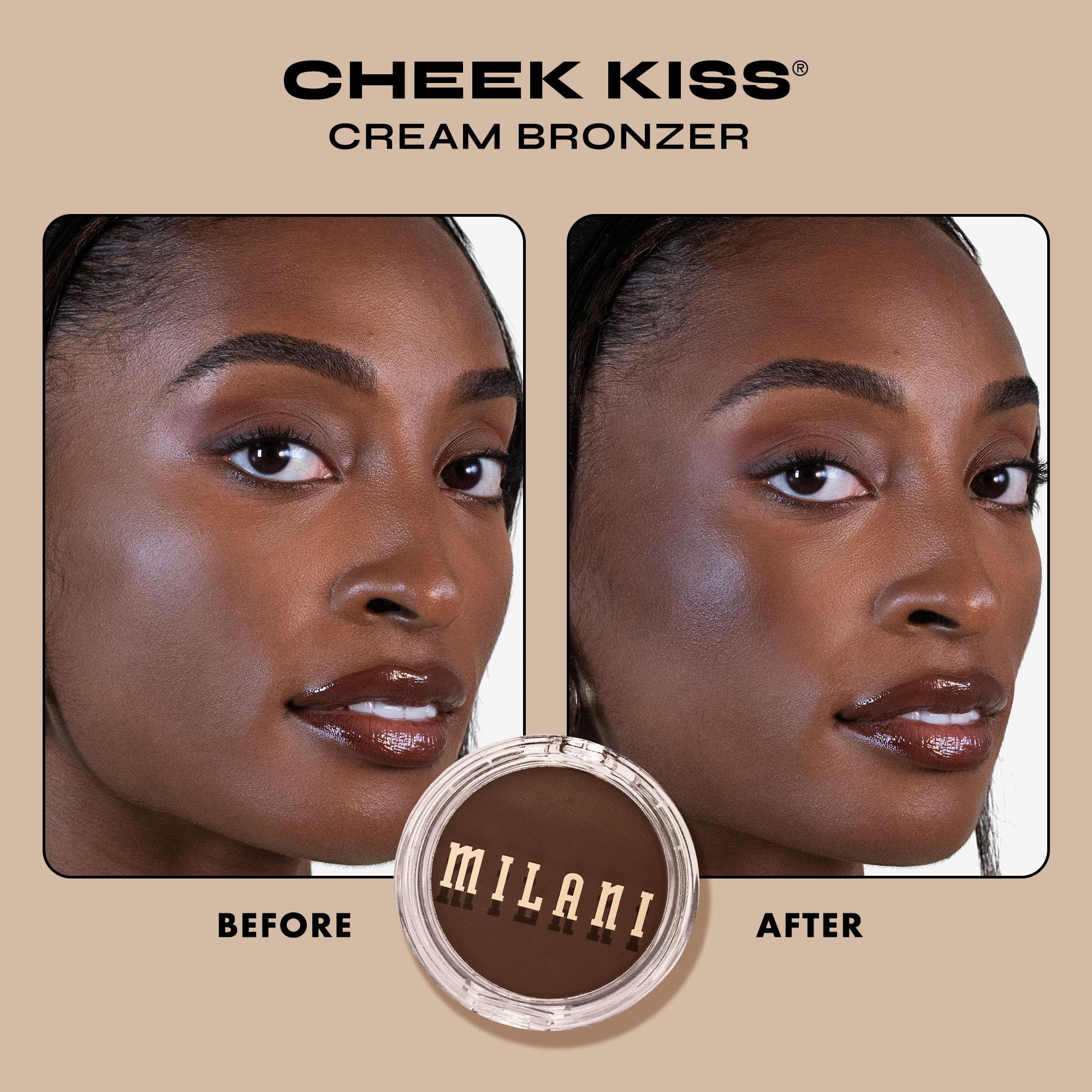 Milani Cheek Kiss Cream Bronzer, 140 - Mocha Moment, Vegan & Cruelty-Free, Made in Korea, Lightweight Glow, Soft Matte Finish - Image 7