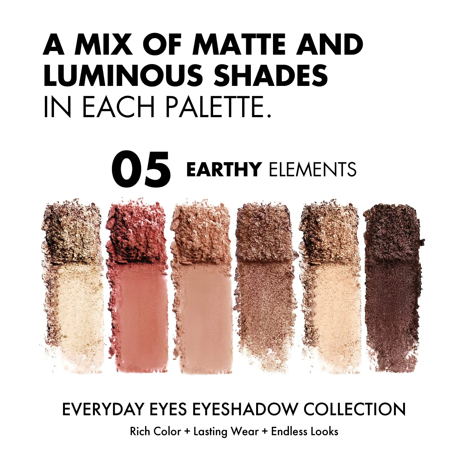 Milani Everyday Eyes Eyeshadow Palette - Earthy Elements (0.21 Ounce) 6 Cruelty-Free Matte or Metallic Eyeshadow Colors to Contour & Highlight - Image 3