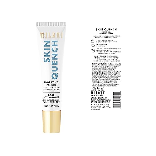 Milani Face Primer for Makeup -Skin Quench Hydrating & Blurring Primer with Hyaluronic Acid & Coconut Water, 1.0 Fl. Oz - Image 7