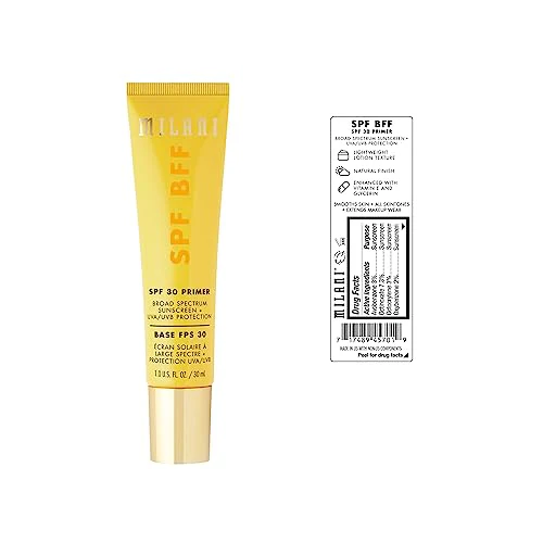 Milani Face Primer for Makeup - SPF BFF Primer with Broad Spectrum Sunscreen SPF 30 UVA UVB Protection, 1.0 Fl. Oz - Image 7