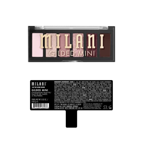 Milani Gilded Mini Eyeshadow Palette with 6 Matte & Shimmer Hues - The Wine Down - Image 10