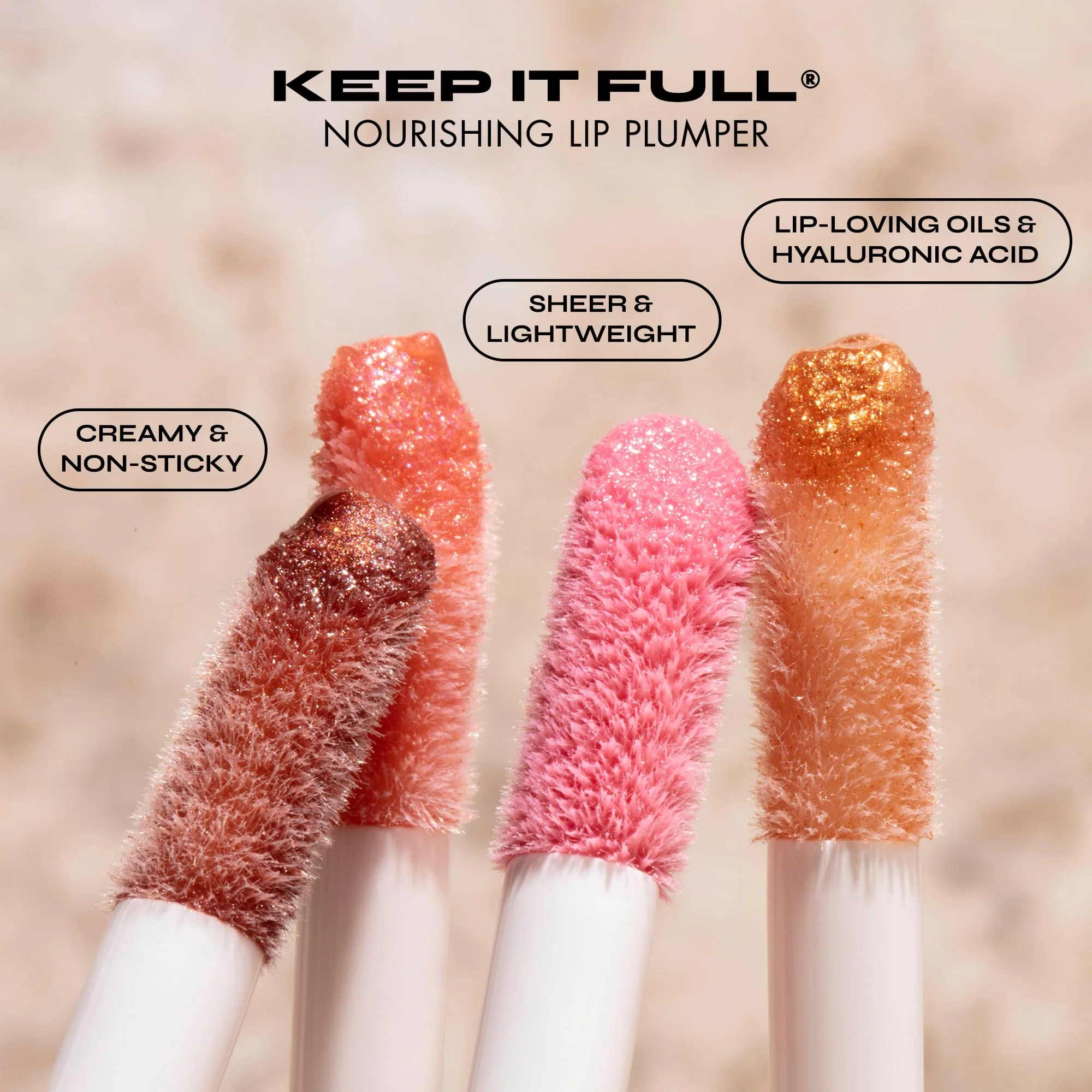 Milani Lip Gloss, Keep It Full Nourishing Lip Plumper with Hyaluronic Acid & Peptides for Soft, Fuller-Looking Lips (0.13 Fl. Oz.) Gold Dust - Image 10