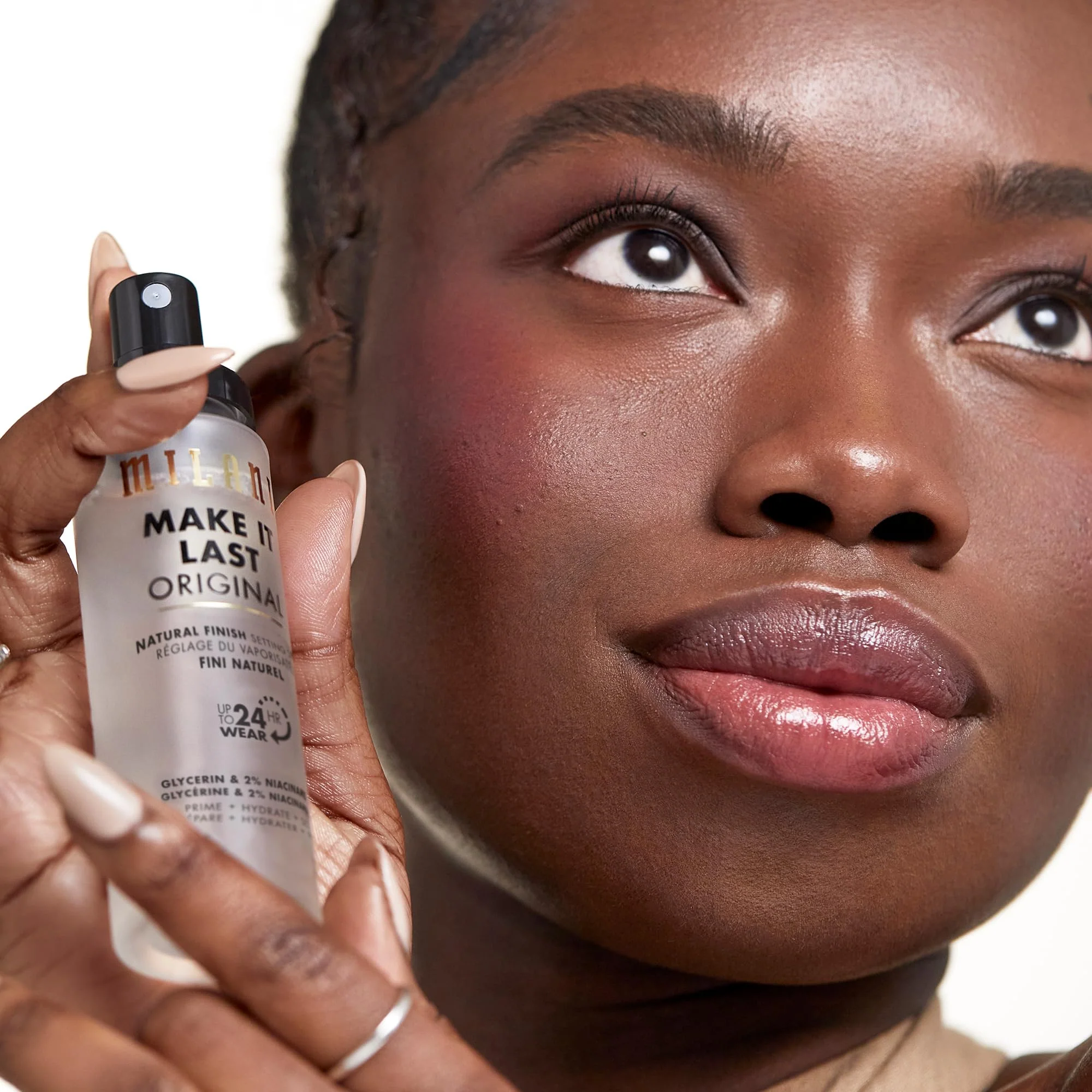 Milani Make It Last Setting Spray + Primer - Original Natural Finish, 24-Hour Wear Long Lasting Makeup Sealer & Finishing Spray, Cruelty-Free Vegan Face Mist, 2.03 Fl. Oz - Image 5
