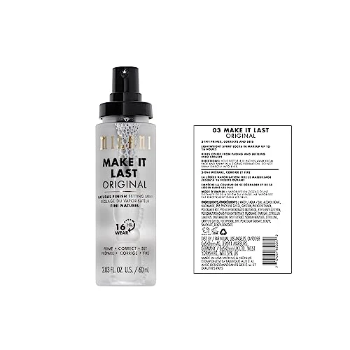 Milani Make It Last Setting Spray + Primer - Original Natural Finish, 24-Hour Wear Long Lasting Makeup Sealer & Finishing Spray, Cruelty-Free Vegan Face Mist, 2.03 Fl. Oz - Image 8