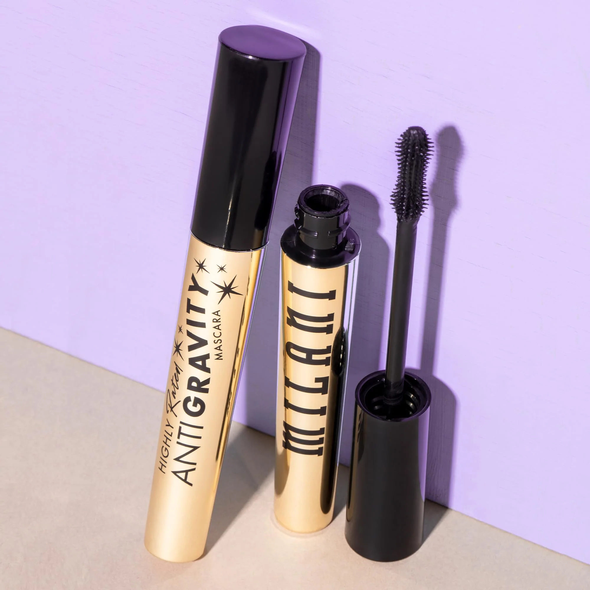 Milani Mascara Volume and Length, Highly Rated Anti-Gravity Black Shade with Castor Oil and Molded Hourglass Shaped Lash Coating Mascara Wand - 2 Pack - Image 3