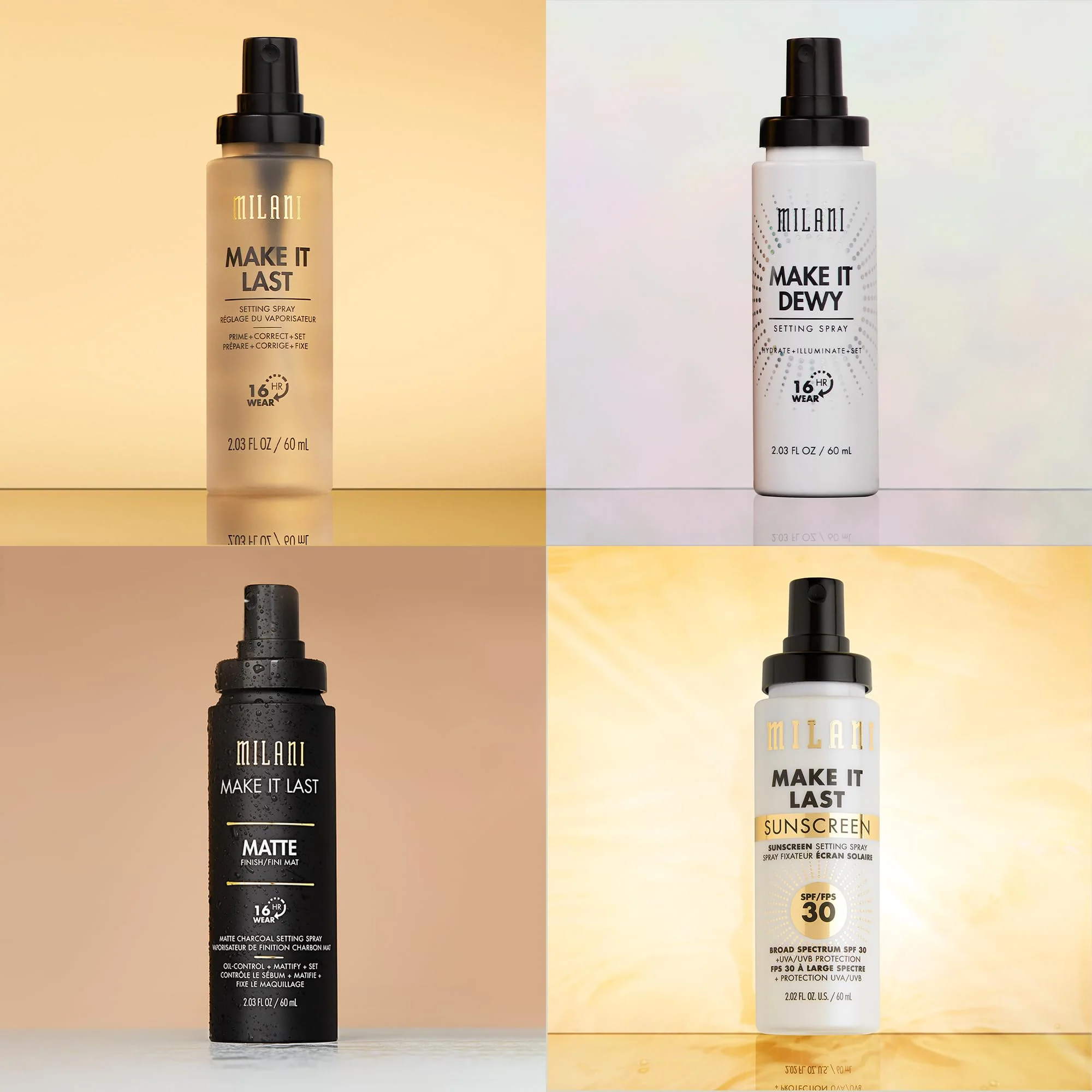 Milani Setting Spray + Primer, Make It Last Original - Natural Finish with Niacinamide for Hydration, Setting Spray for Makeup and Face Primer, 3-in-1 Prime + Hydrate + Set, 2.03 Fl. Oz - 2 Pack - Image 3