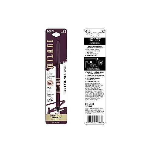 Milani Stay Put Eyeliner - Duchess (0.01 Ounce) Cruelty-Free Self-Sharpening Eye Pencil with Built-In Smudger - Line & Define Eyes with High Pigment Shades for Long-Lasting Wear - Image 10
